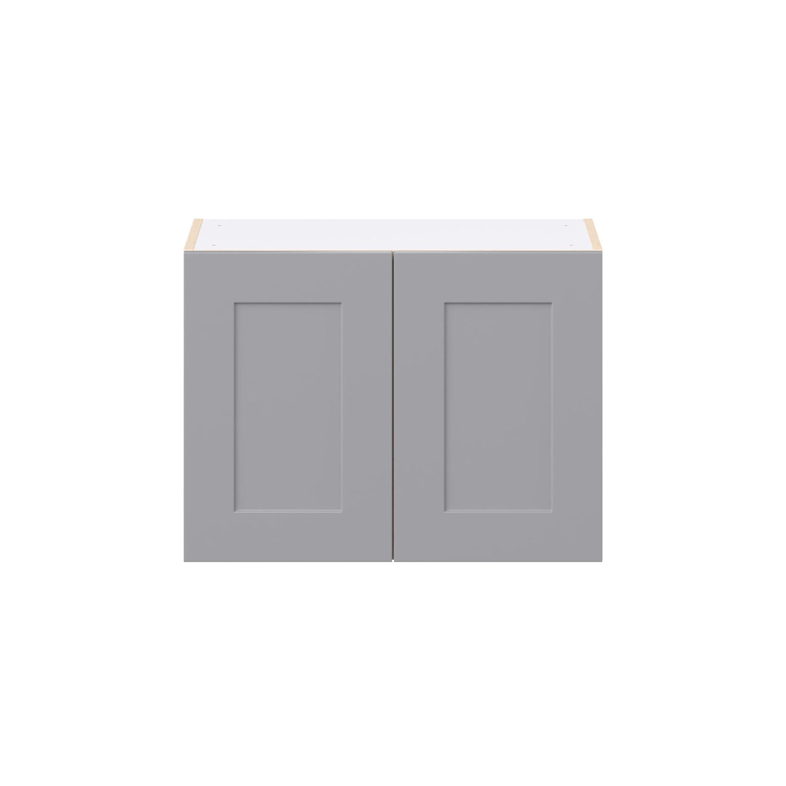 Candler 27 in. Painted Slate Gray Bridge Wall Cabinet