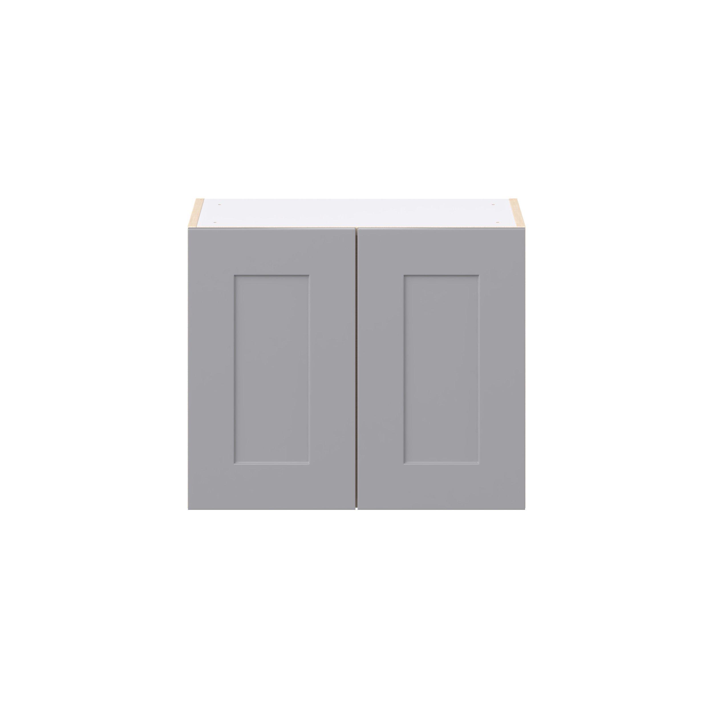Candler 24 in. Painted Slate Gray Bridge Wall Cabinet