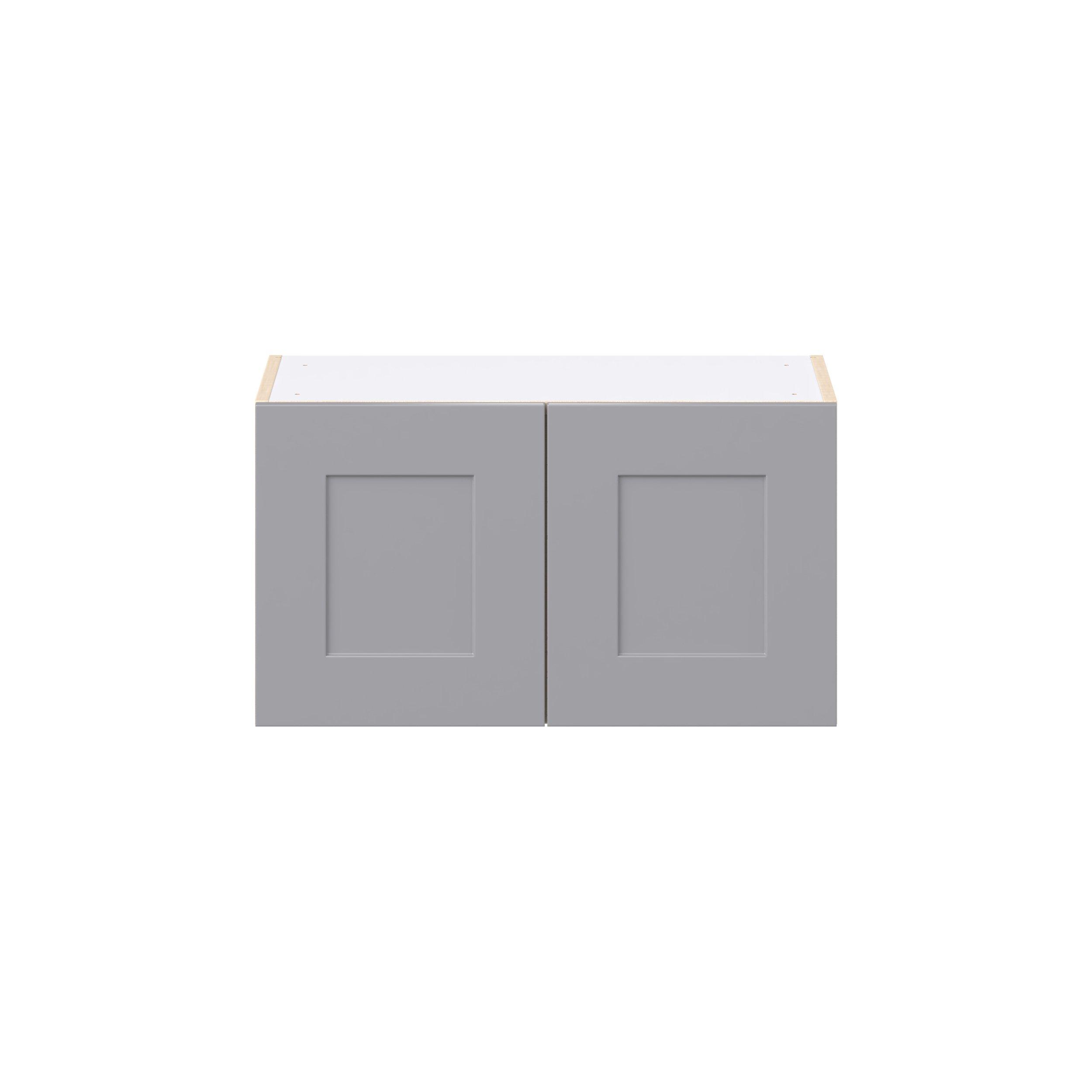 Candler 27 in. Painted Slate Gray Bridge Wall Cabinet