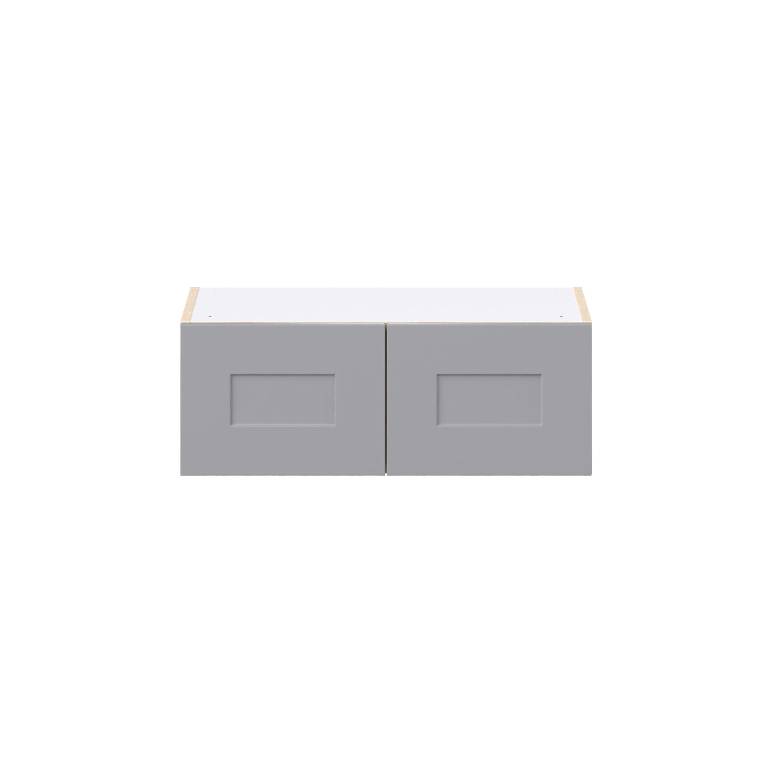 Candler 27 in. Painted Slate Gray Bridge Wall Cabinet