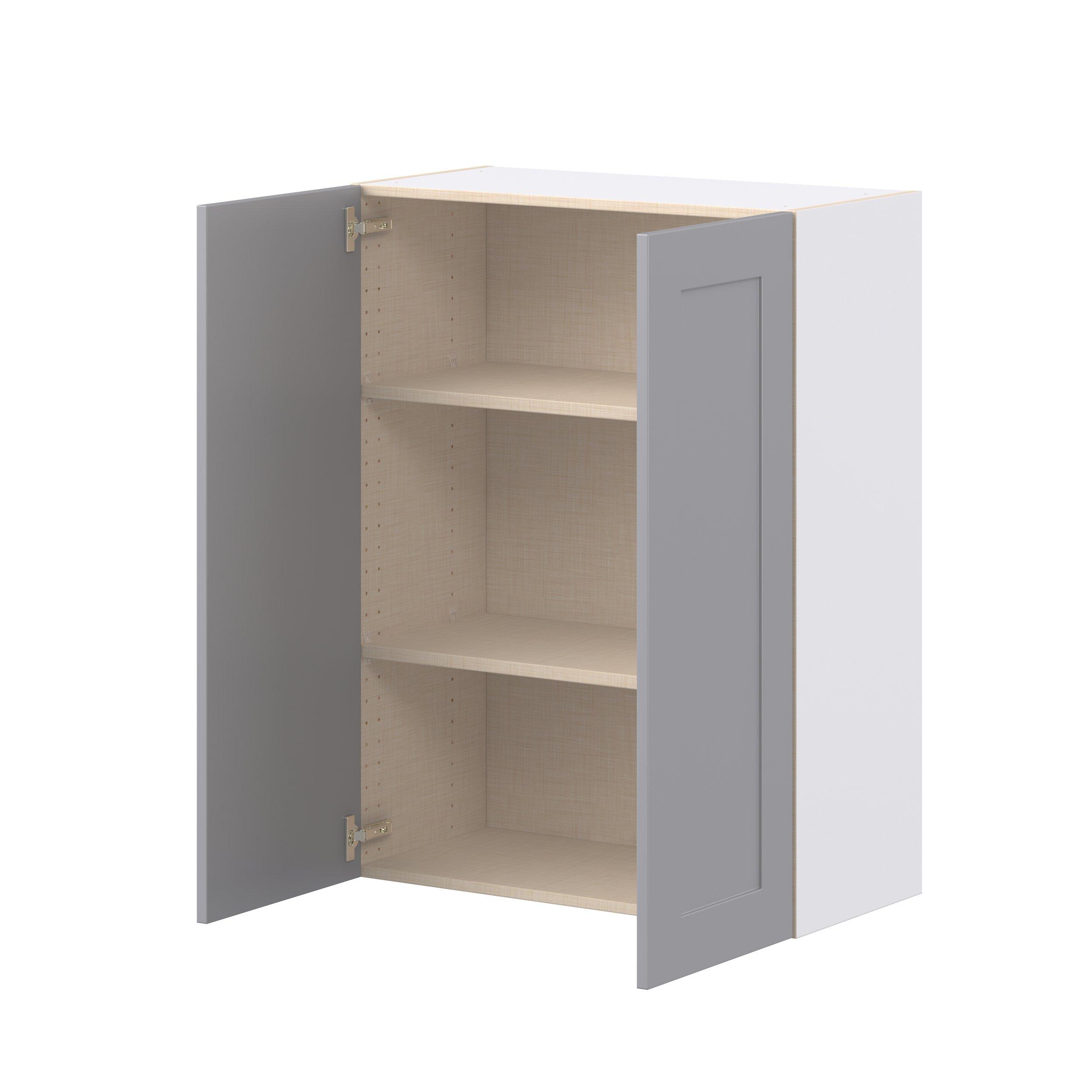 Candler 30 in. Painted Slate Gray Door Wall Cabinet