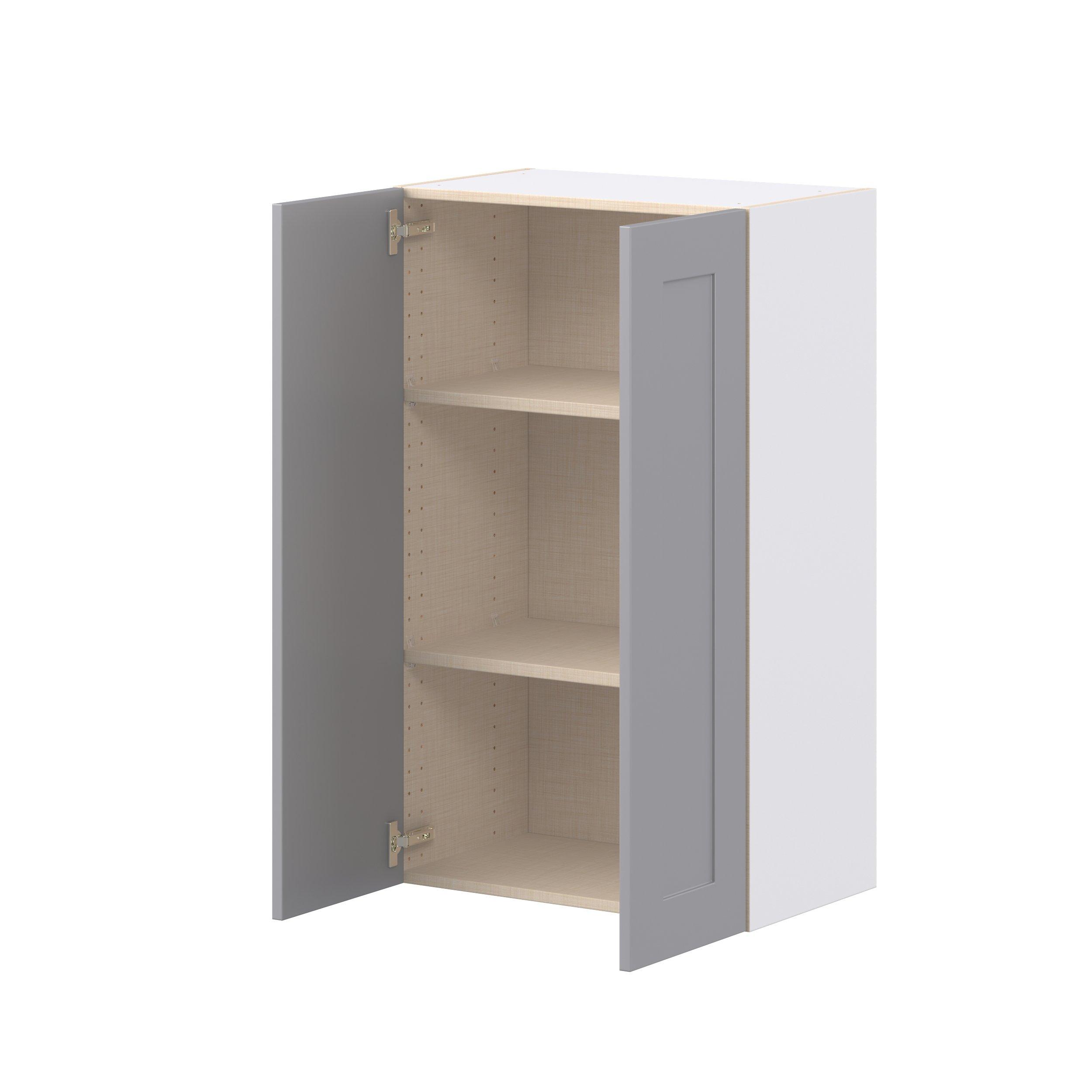 Candler 24 in. Painted Slate Gray Door Wall Cabinet
