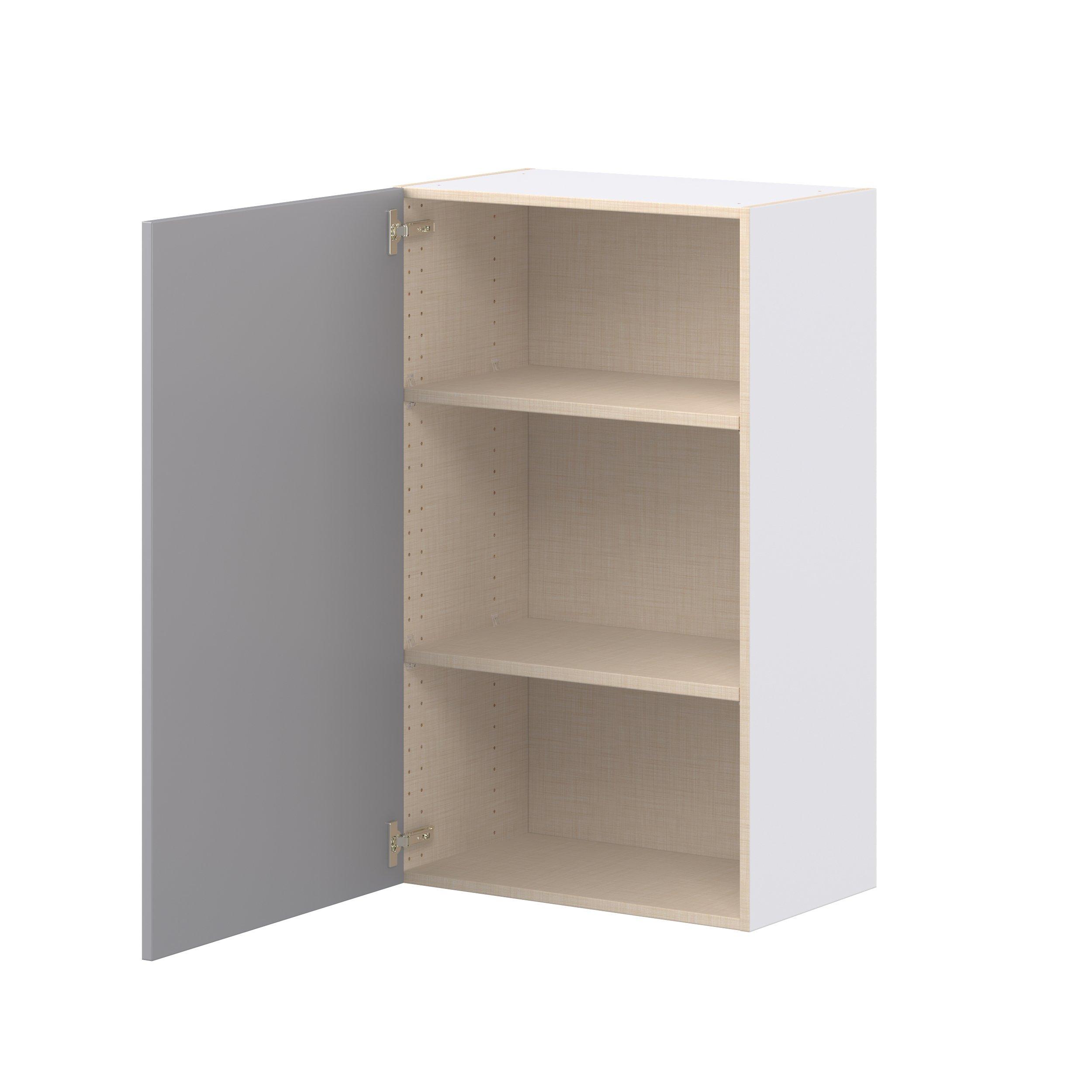Candler 24 in. Painted Slate Gray Door Wall Cabinet