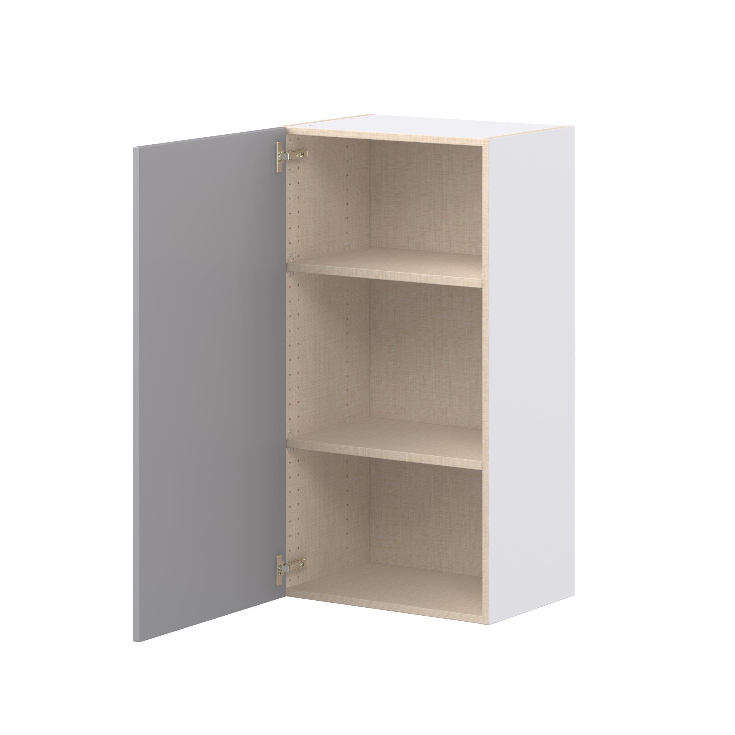 Candler 21 in. Painted Slate Gray Door Wall Cabinet