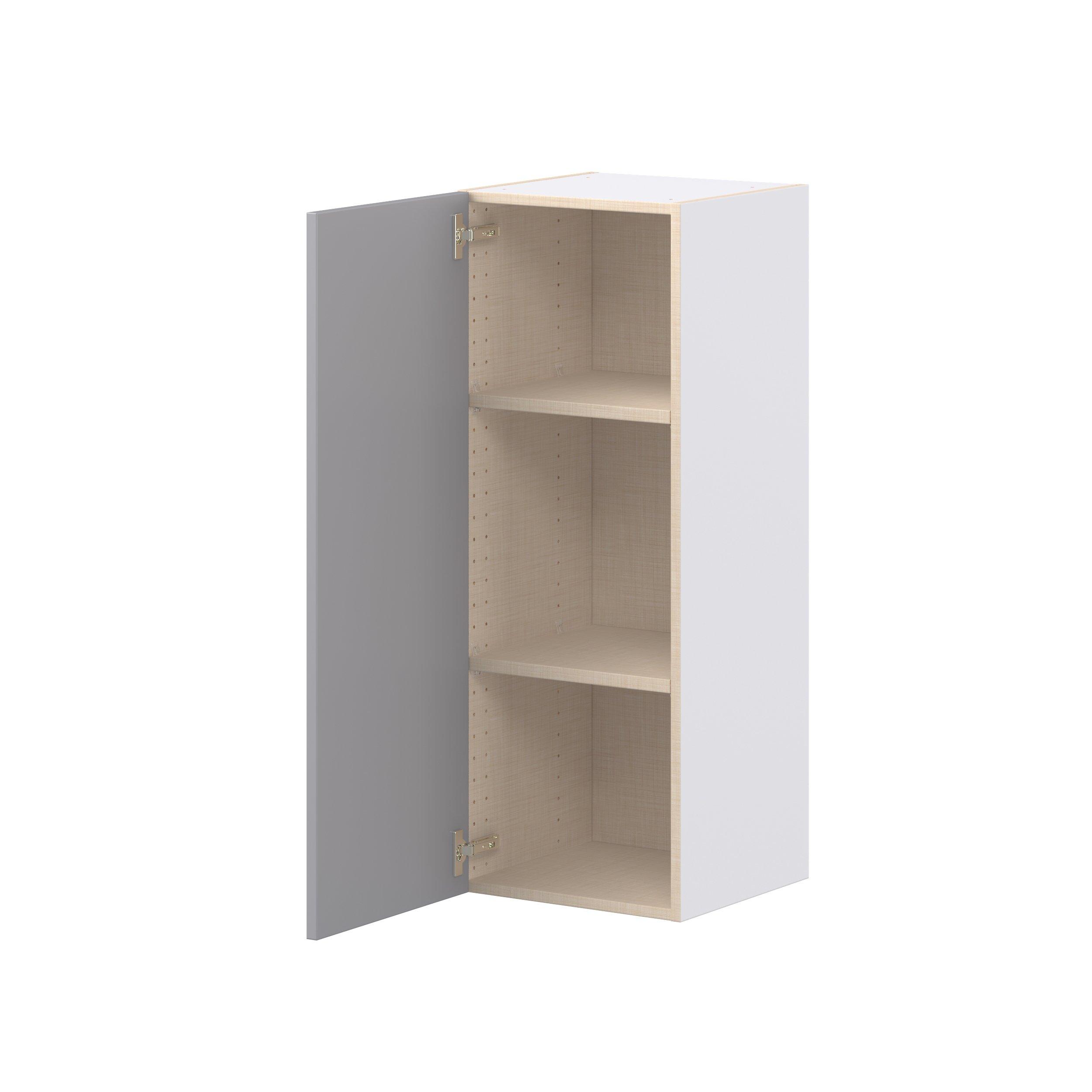 Candler 15 in. Painted Slate Gray Door Wall Cabinet