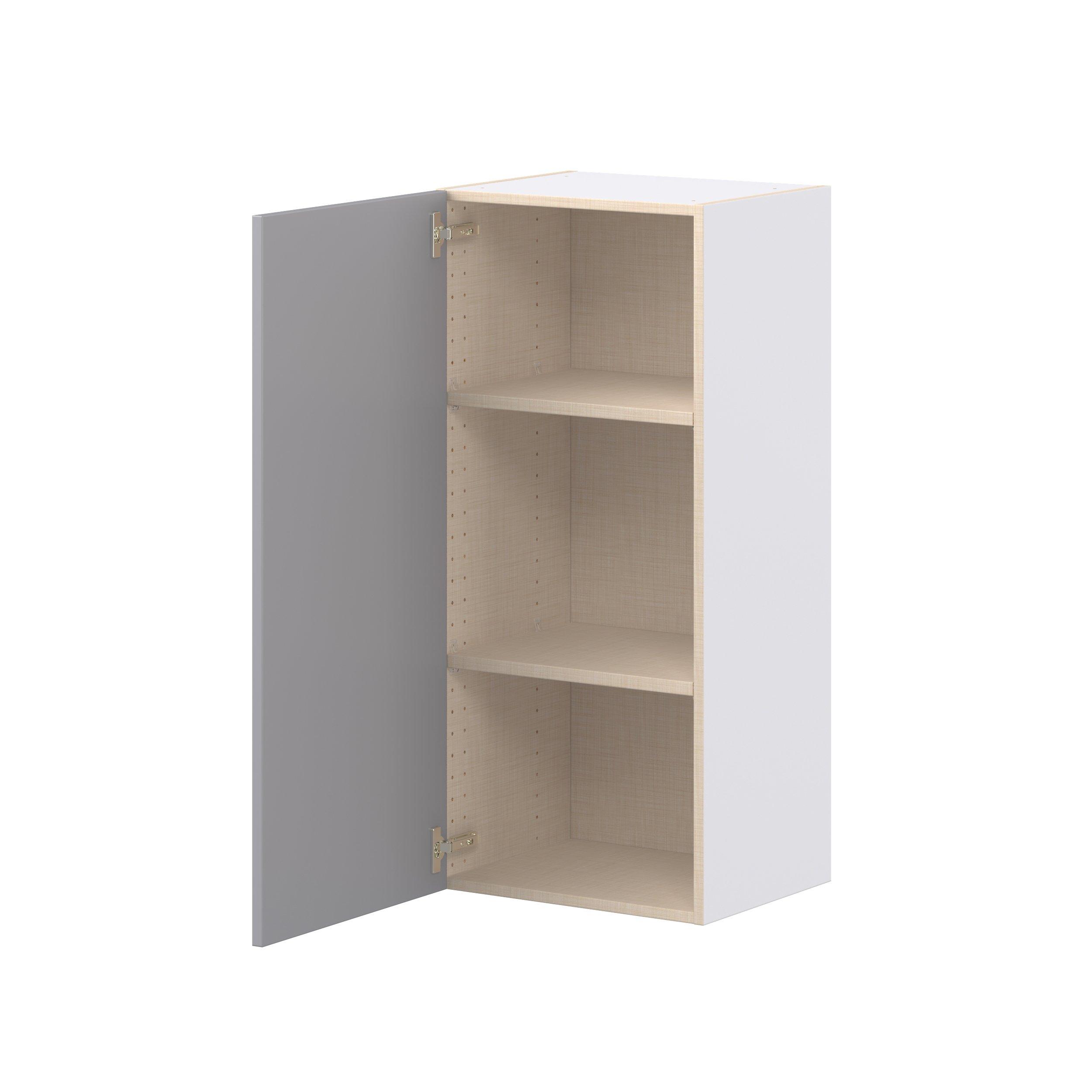 Candler 18 in. Painted Slate Gray Door Wall Cabinet
