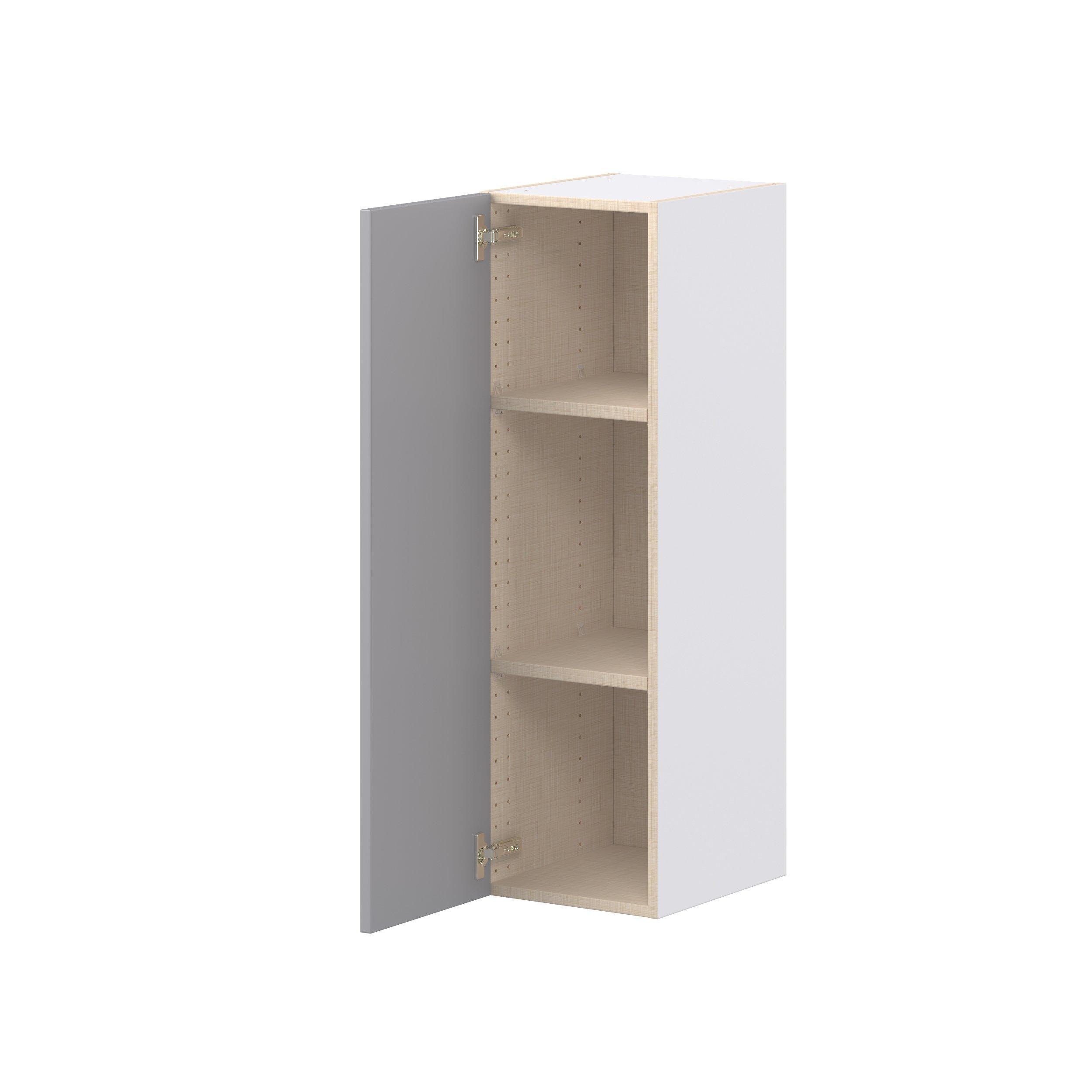 Candler 12 in. Painted Slate Gray Door Wall Cabinet
