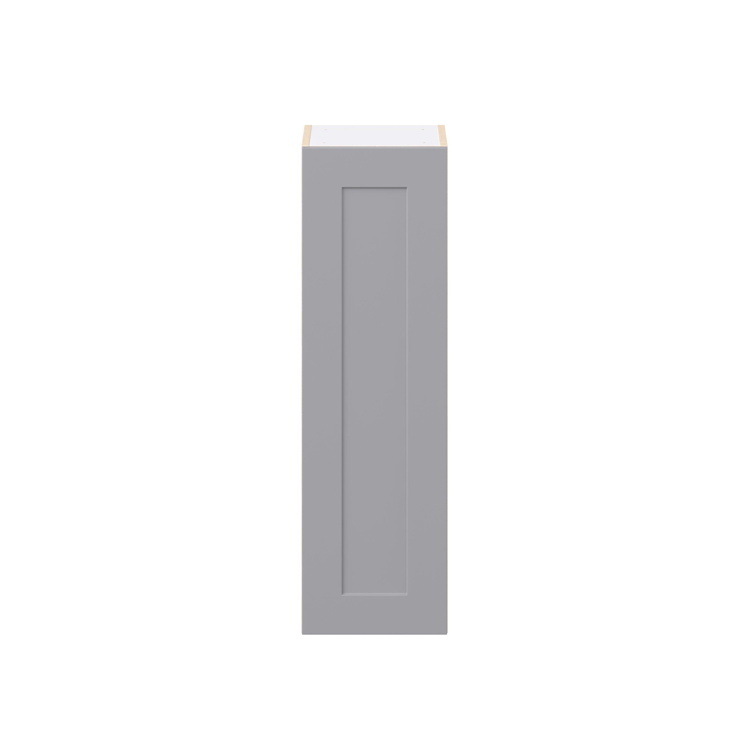 Candler 12 in. Painted Slate Gray Door Wall Cabinet