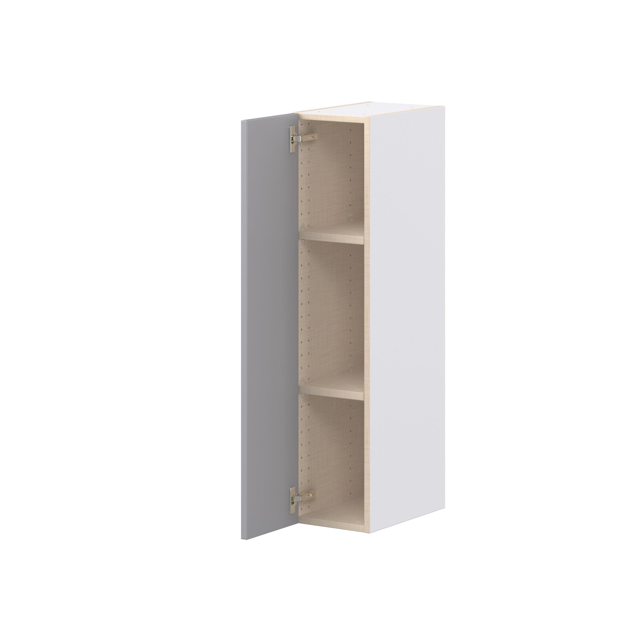 Candler 9 in. Painted Slate Gray Door Wall Cabinet