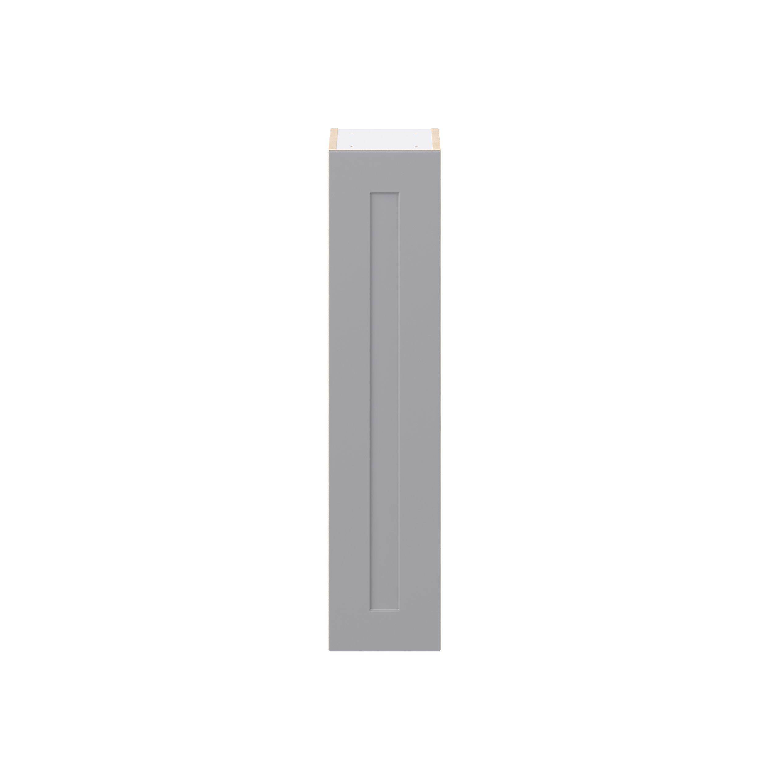Candler 9 in. Painted Slate Gray Door Wall Cabinet