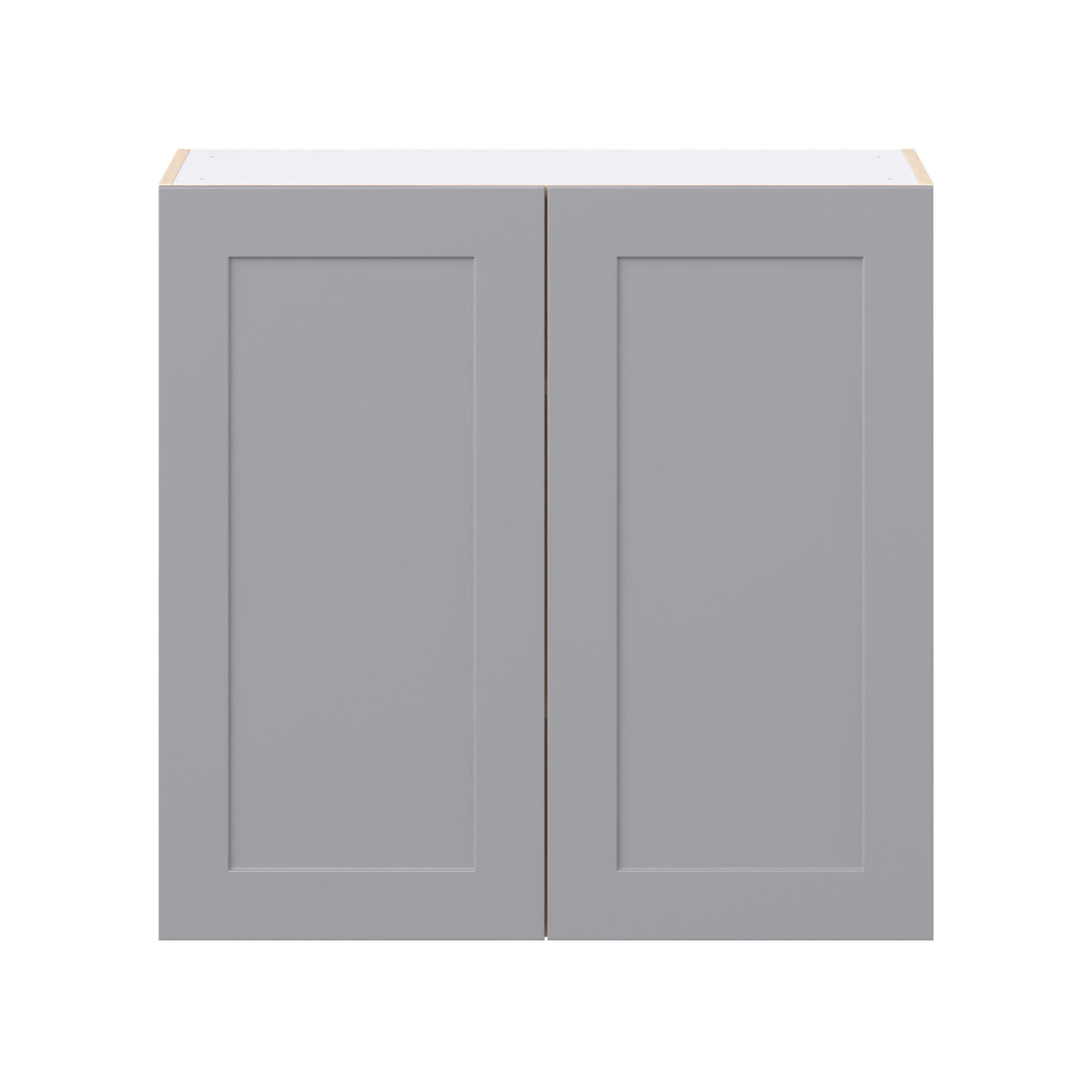 Candler 36 in. Painted Slate Gray Door Wall Cabinet