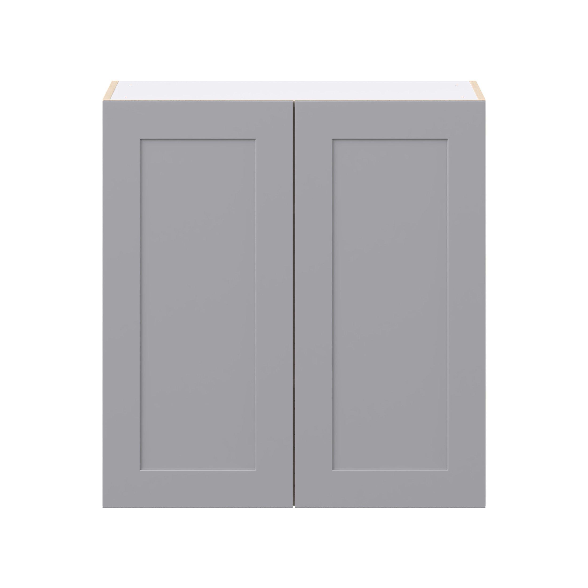 Candler 33 in. Painted Slate Gray Door Wall Cabinet
