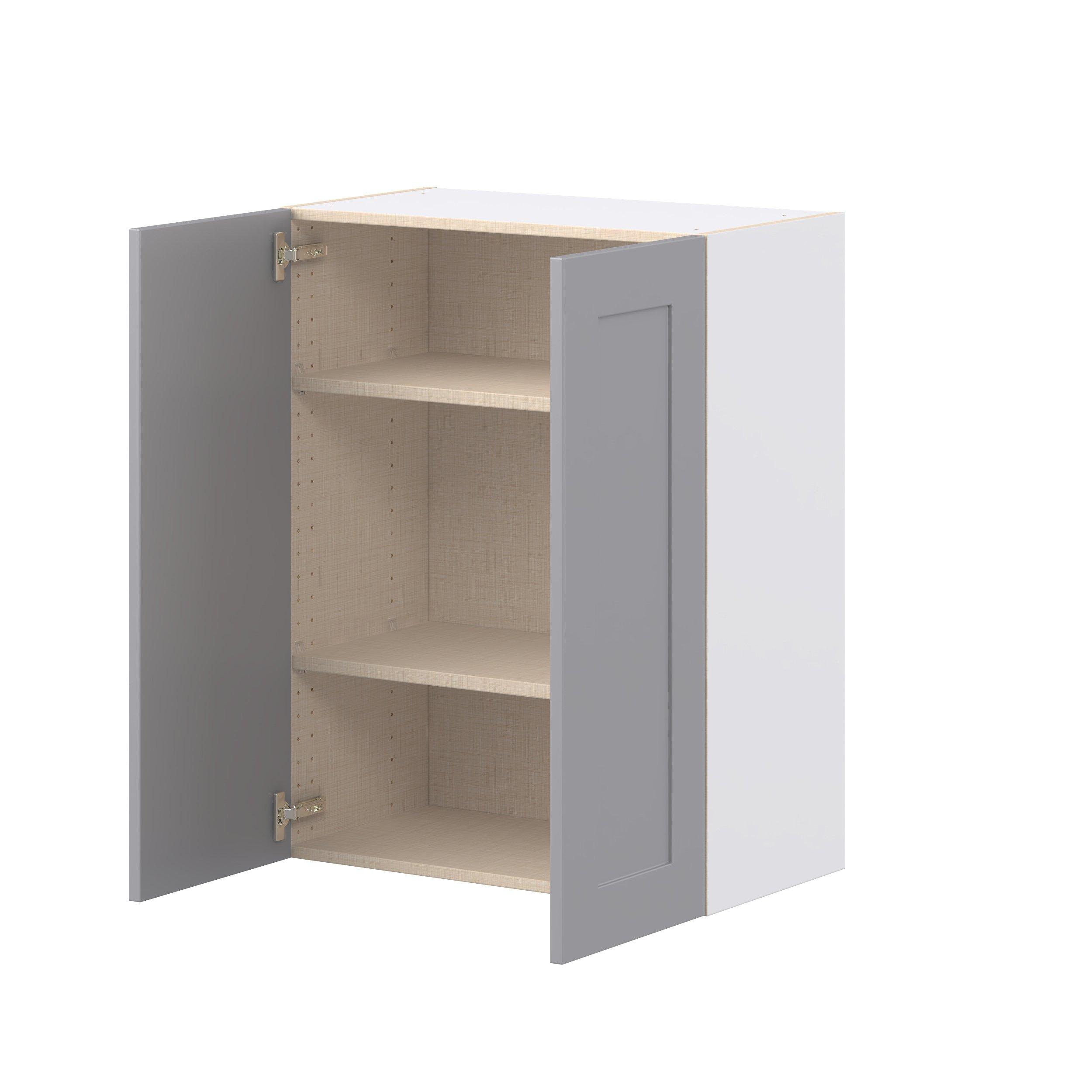 Candler 27 in. Painted Slate Gray Door Wall Cabinet