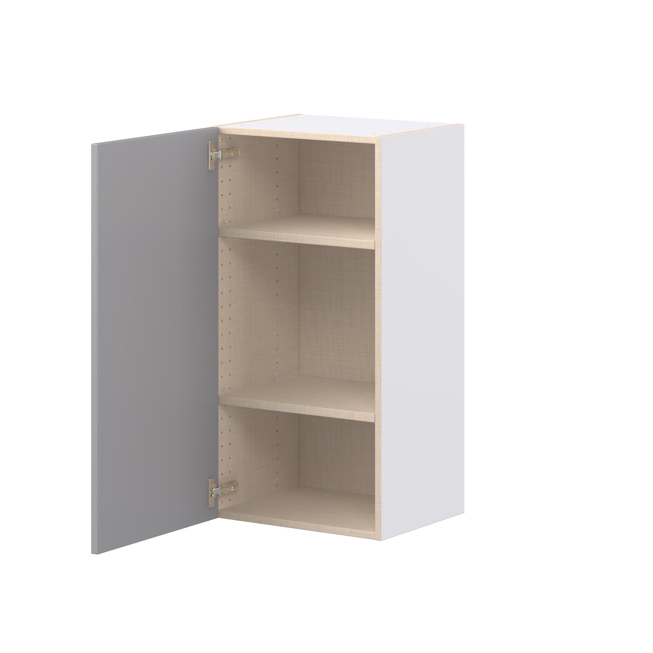 Candler 18 in. Painted Slate Gray Door Wall Cabinet