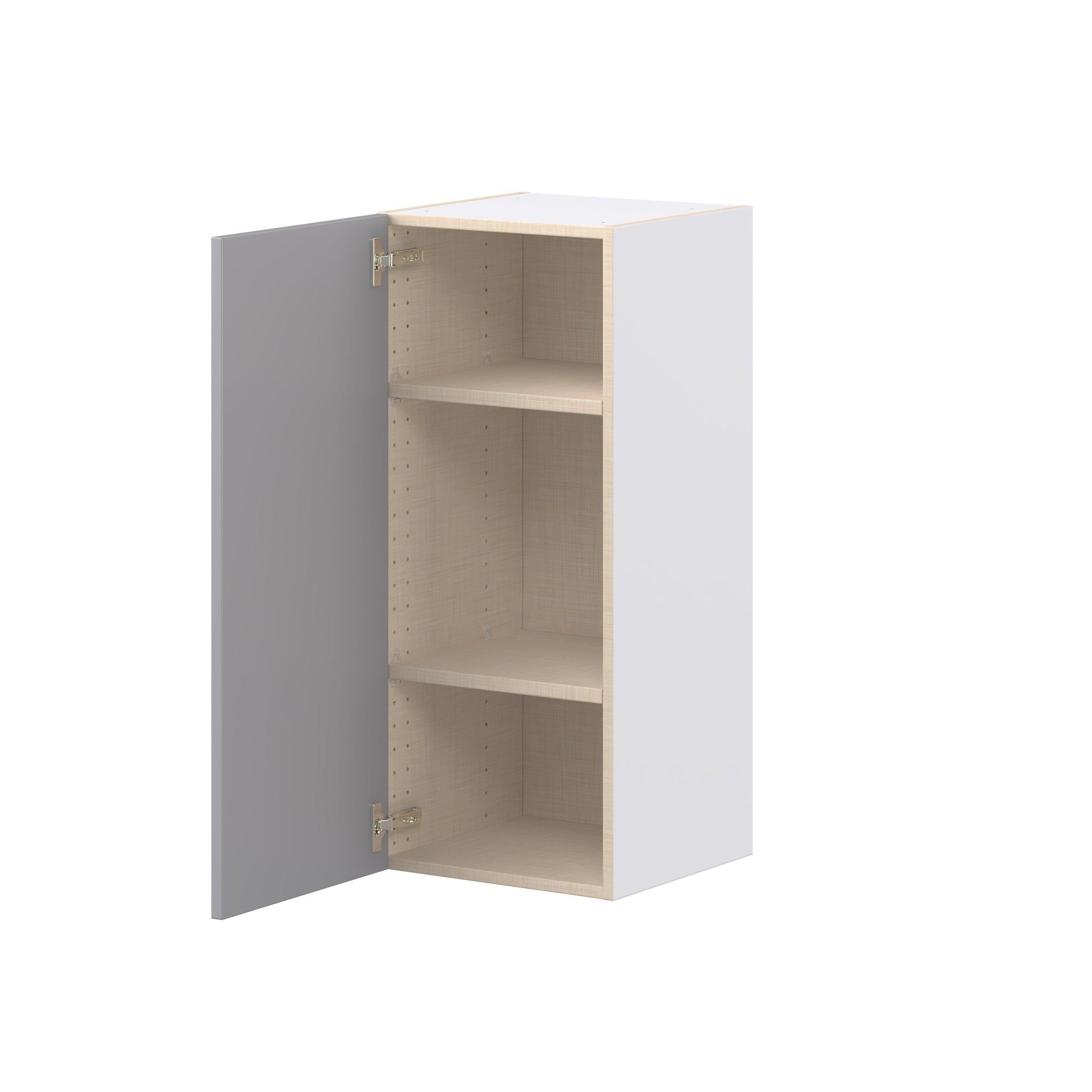 Candler 15 in. Painted Slate Gray Door Wall Cabinet