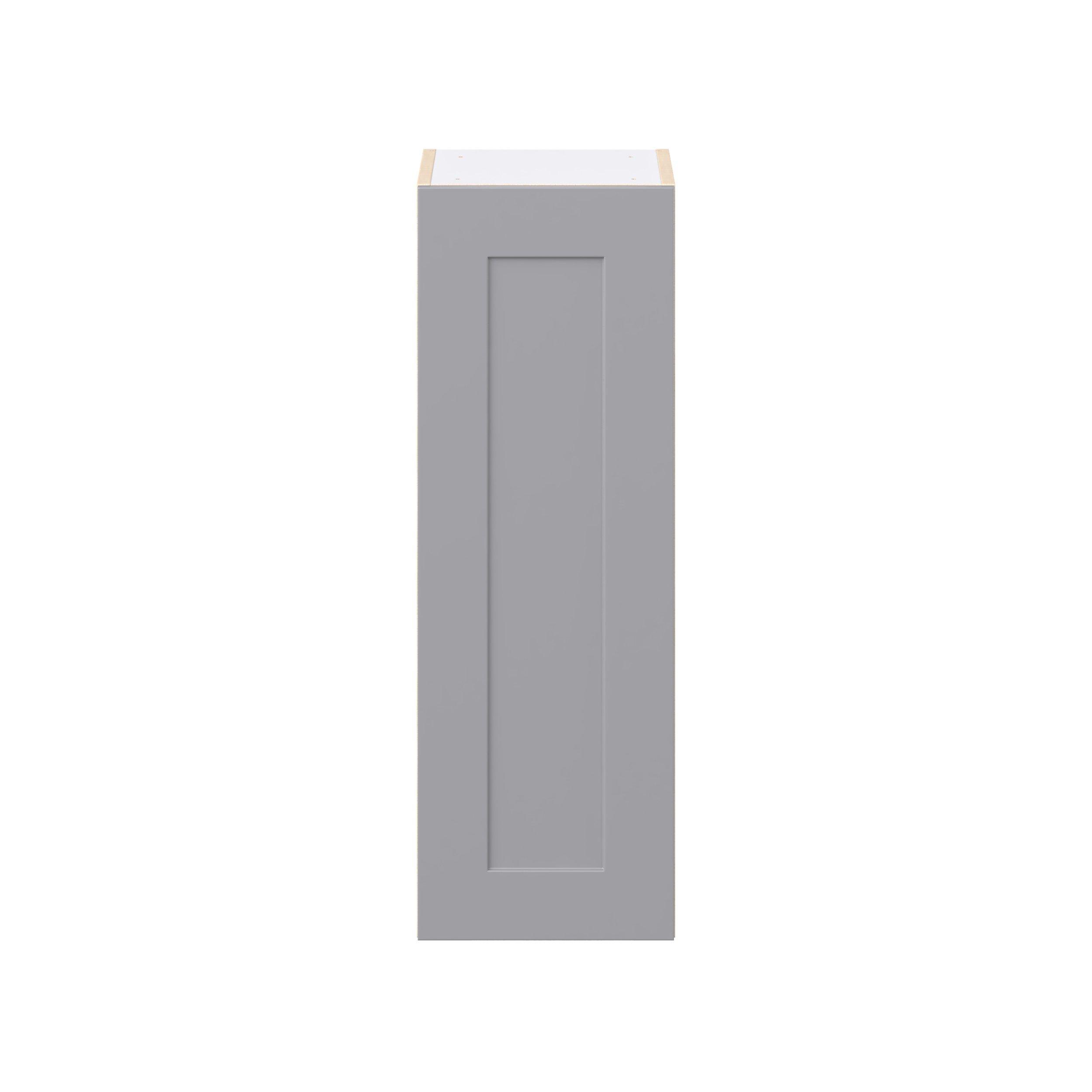 Candler 12 in. Painted Slate Gray Door Wall Cabinet