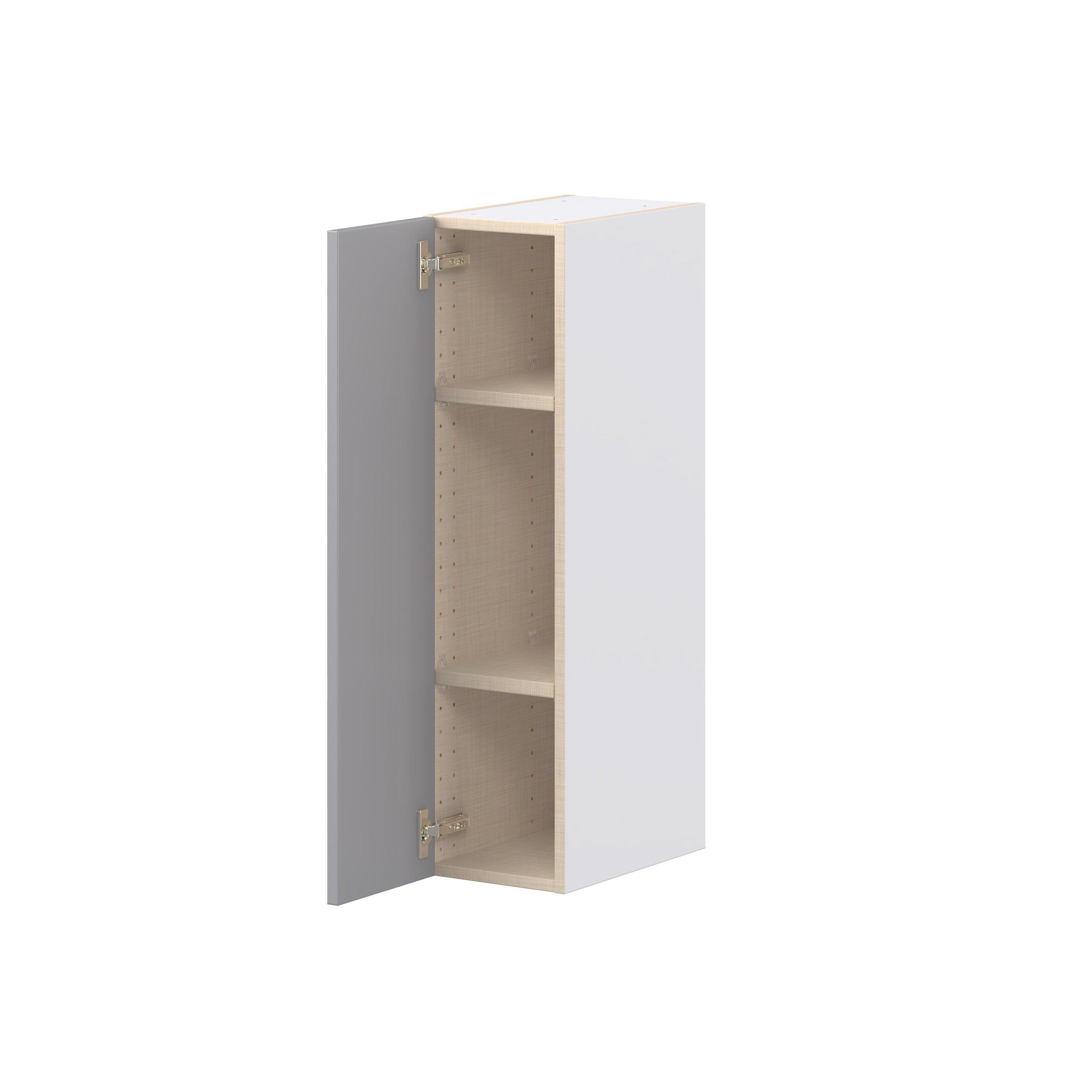 Candler 9 in. Painted Slate Gray Door Wall Cabinet
