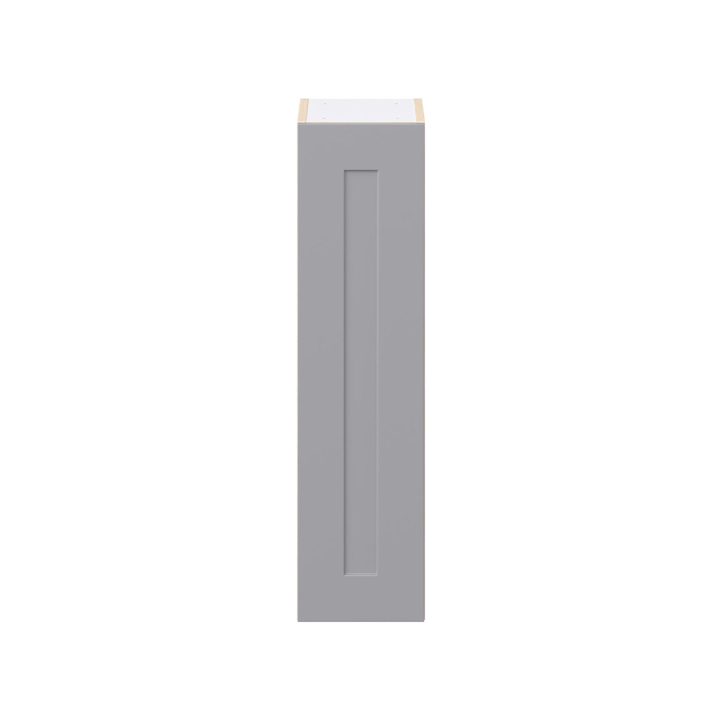 Candler 9 in. Painted Slate Gray Door Wall Cabinet