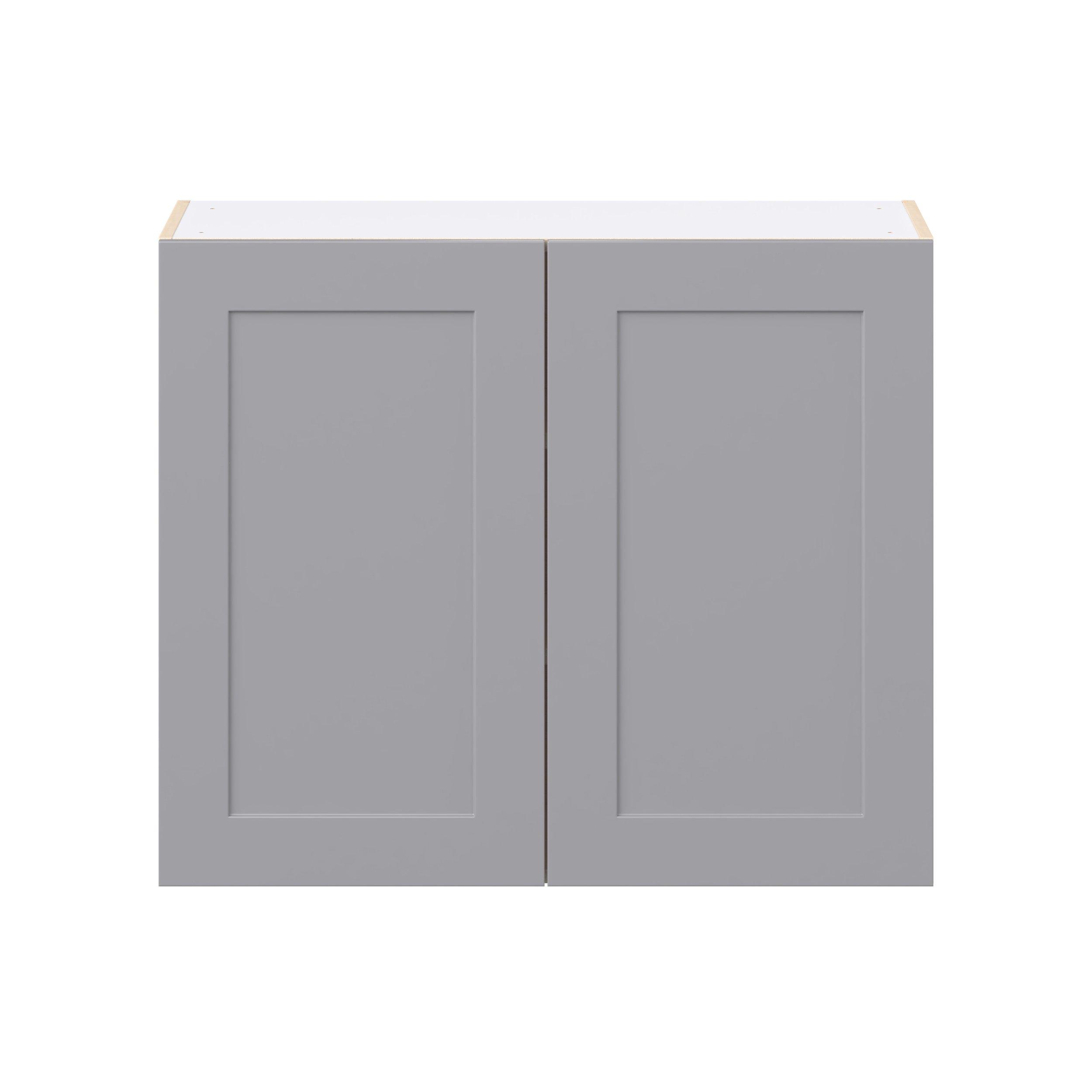 Candler 36 in. Painted Slate Gray Door Wall Cabinet