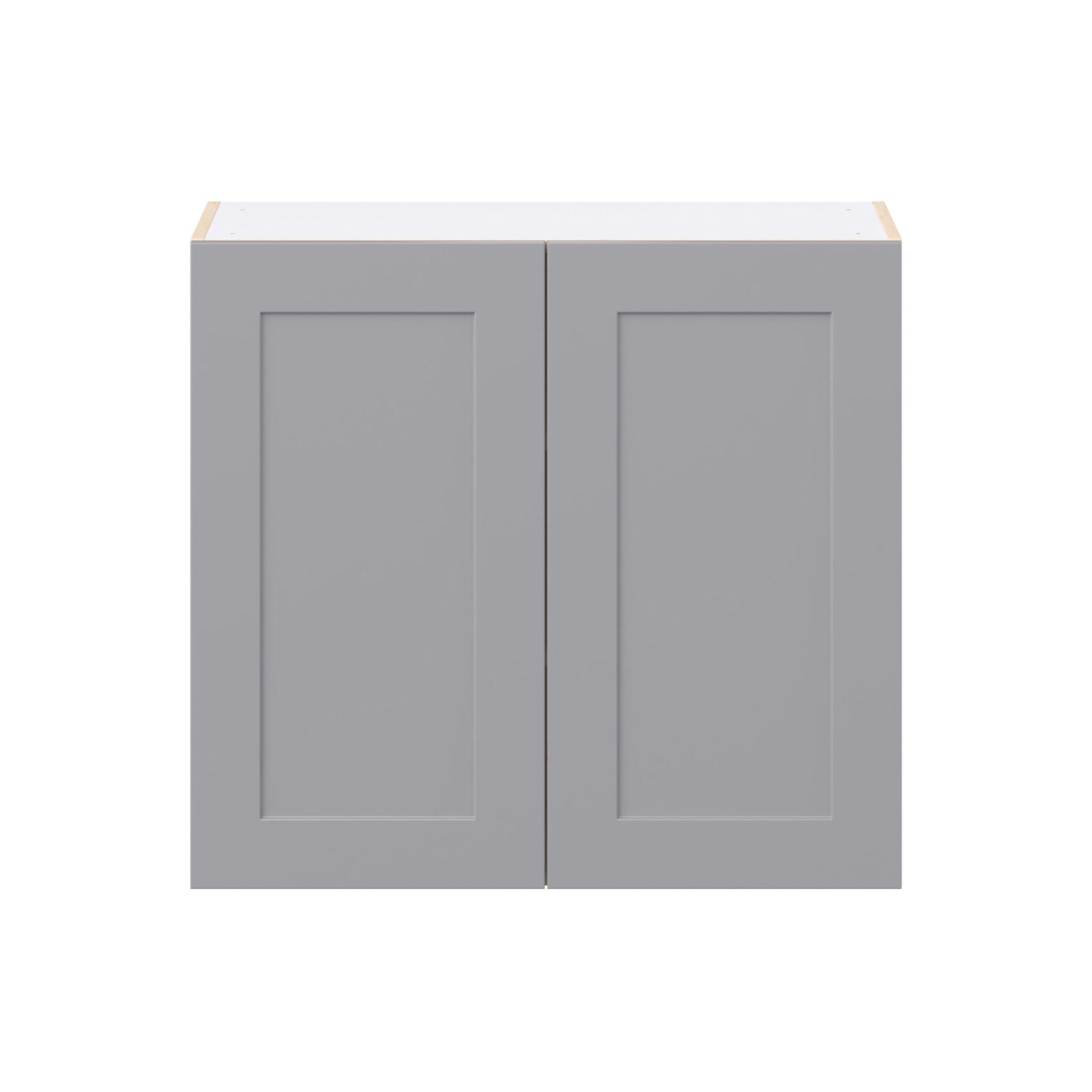 Candler 33 in. Painted Slate Gray Door Wall Cabinet