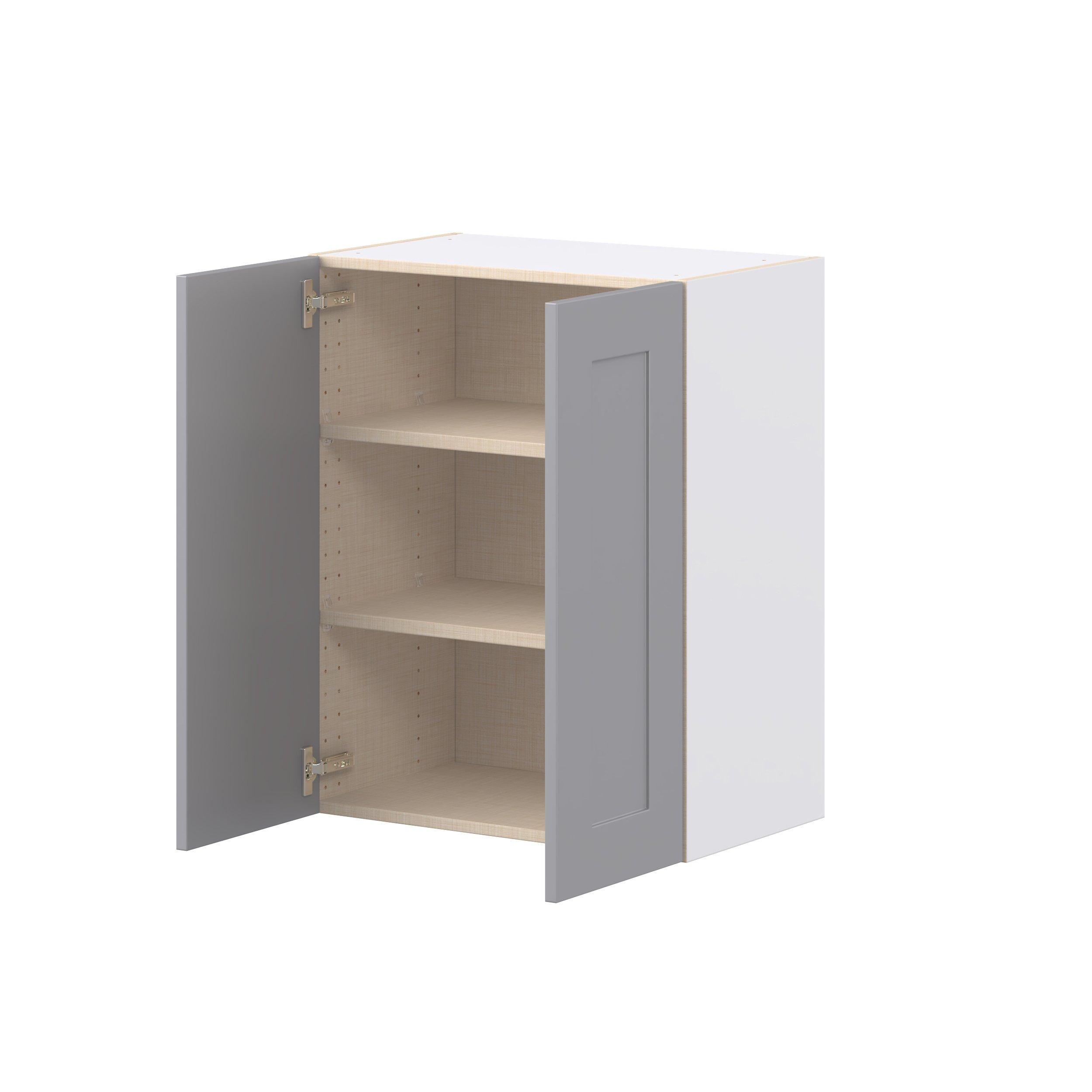 Candler 24 in. Painted Slate Gray Door Wall Cabinet