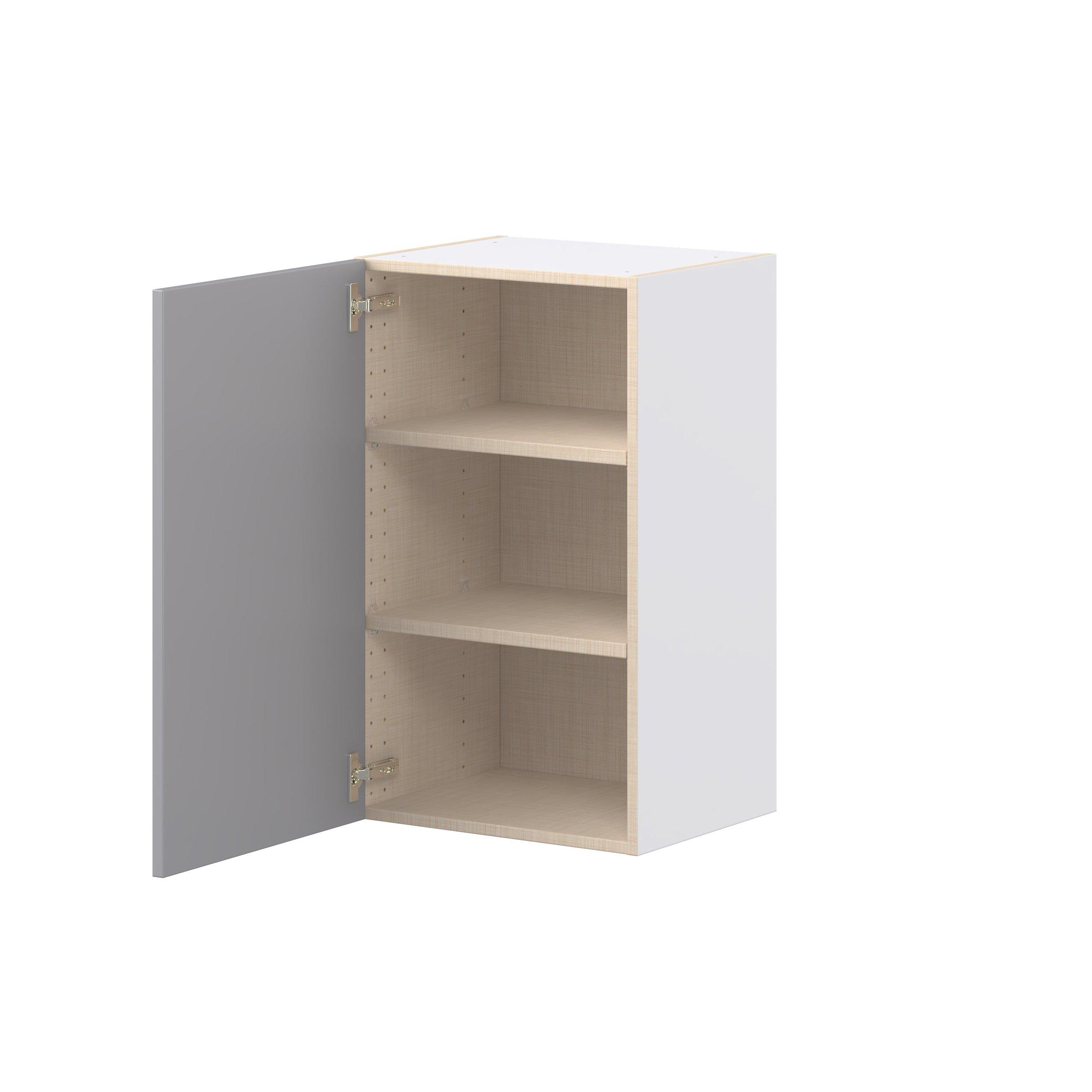 Candler 18 in. Painted Slate Gray Door Wall Cabinet