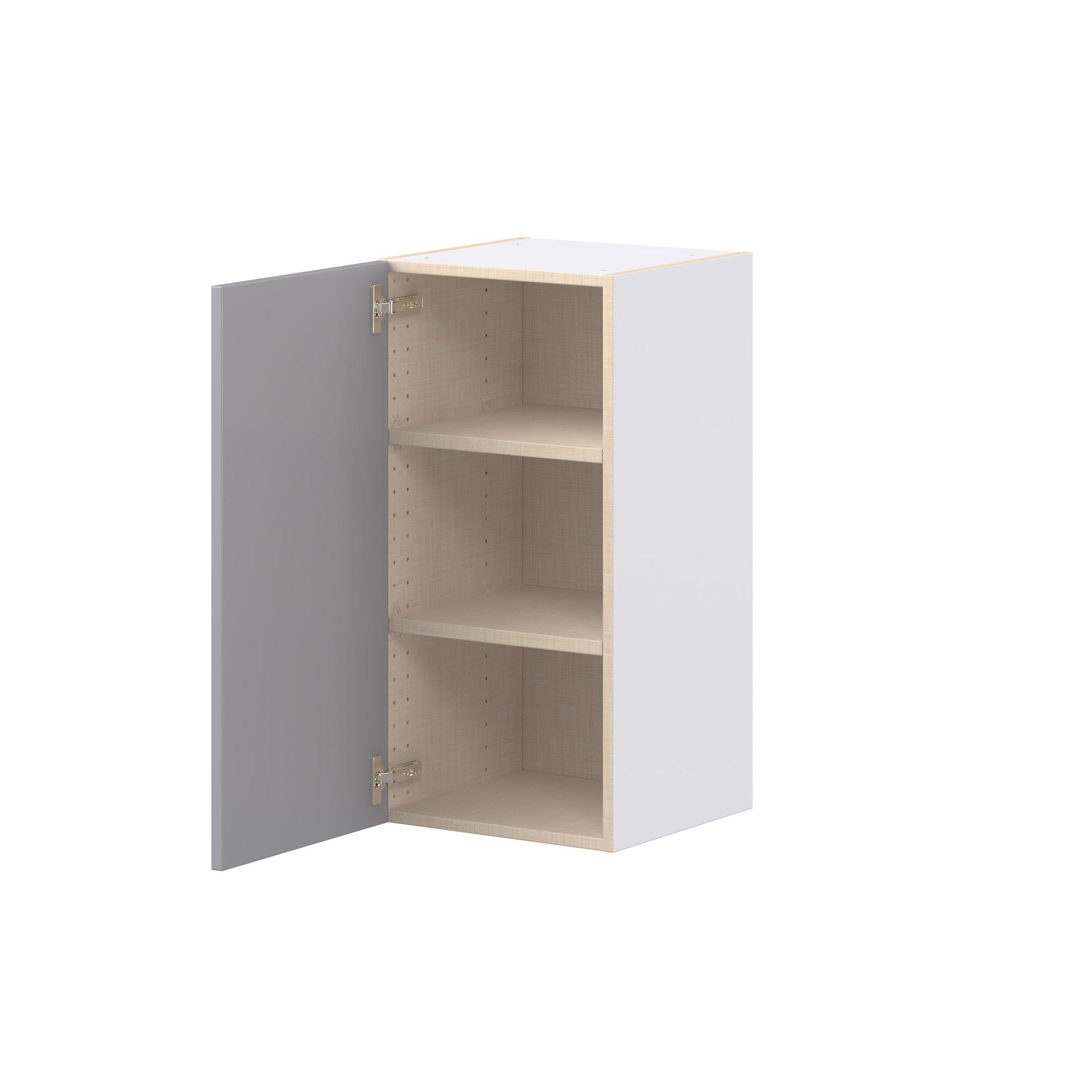 Candler 15 in. Painted Slate Gray Door Wall Cabinet
