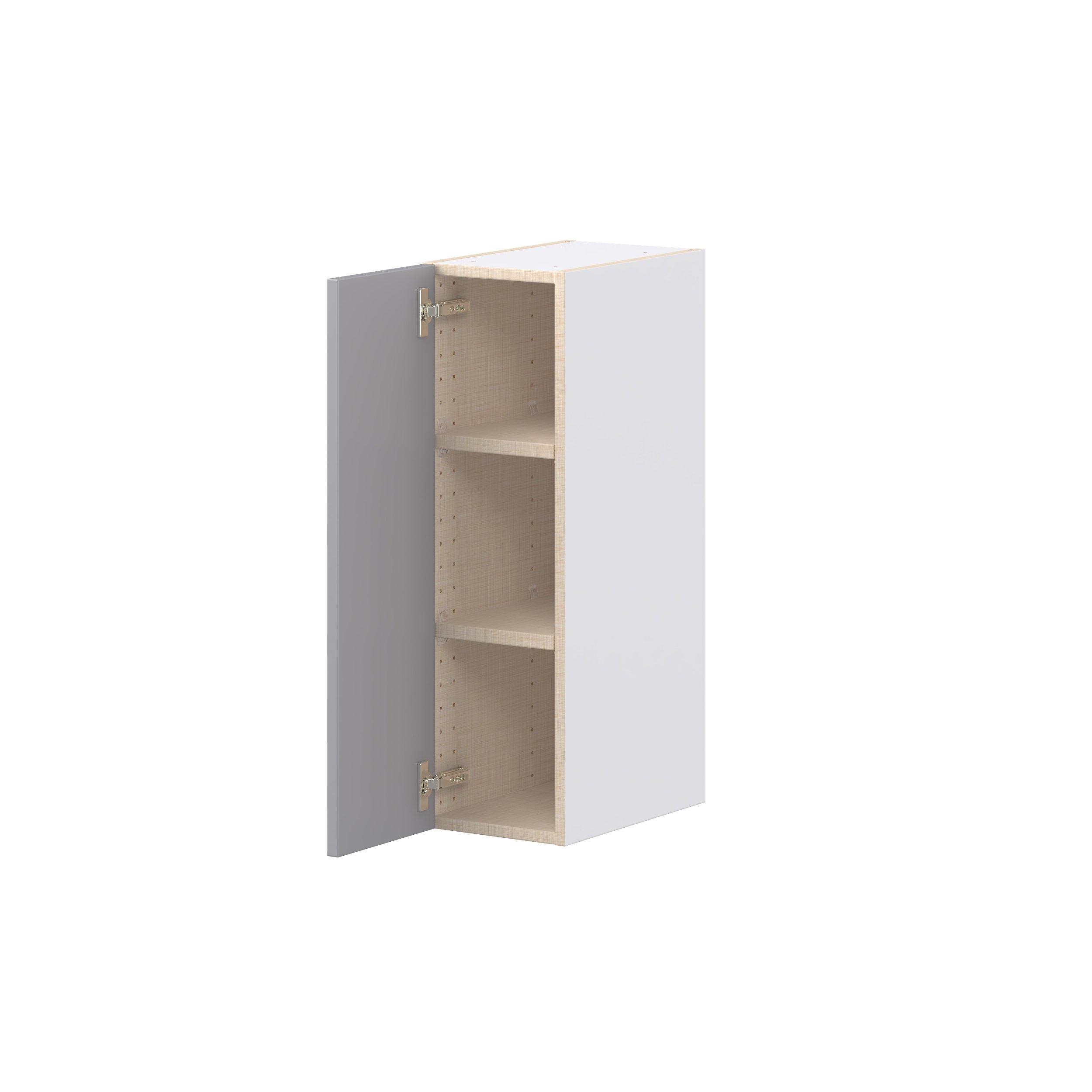 Candler 9 in. Painted Slate Gray Door Wall Cabinet