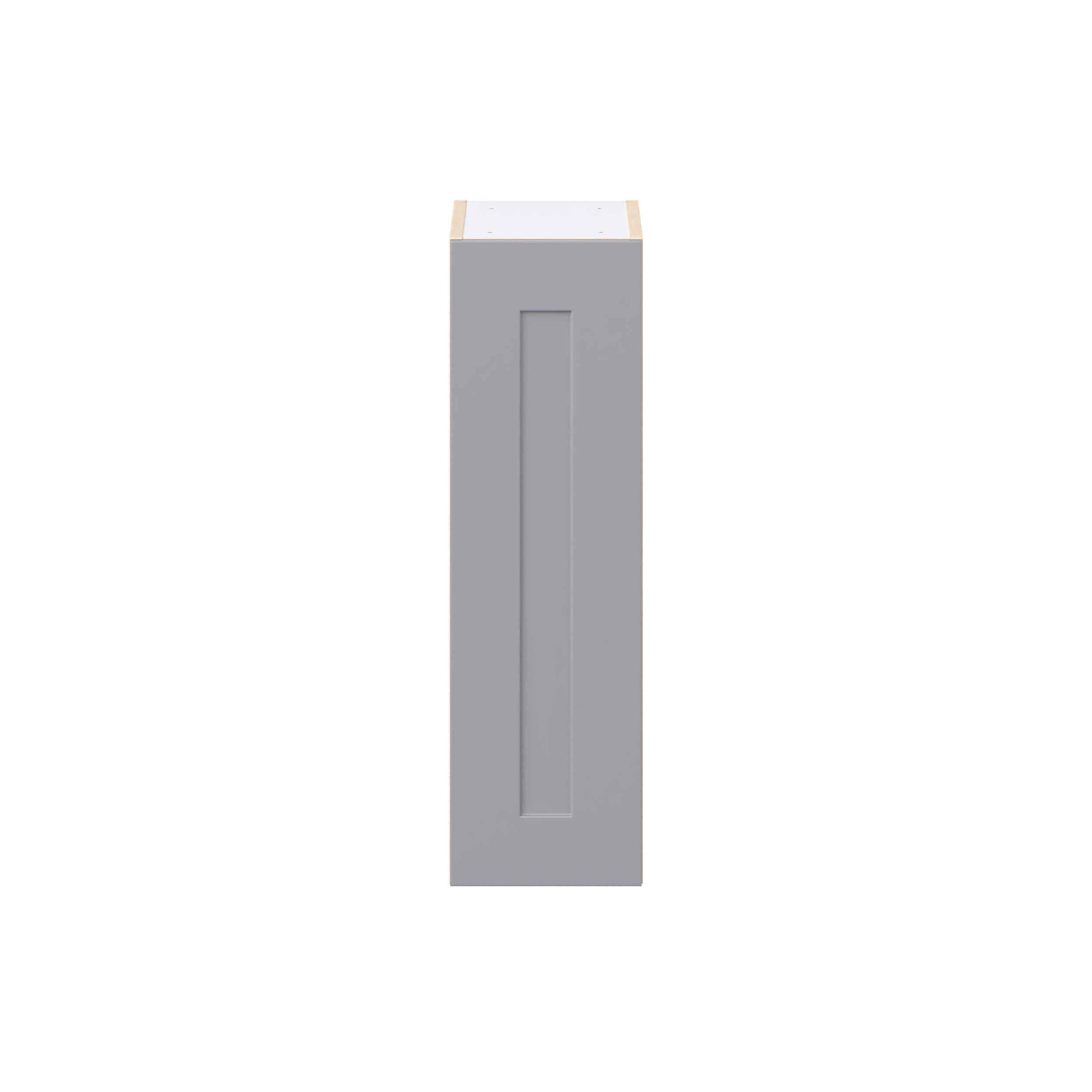 Candler 9 in. Painted Slate Gray Door Wall Cabinet
