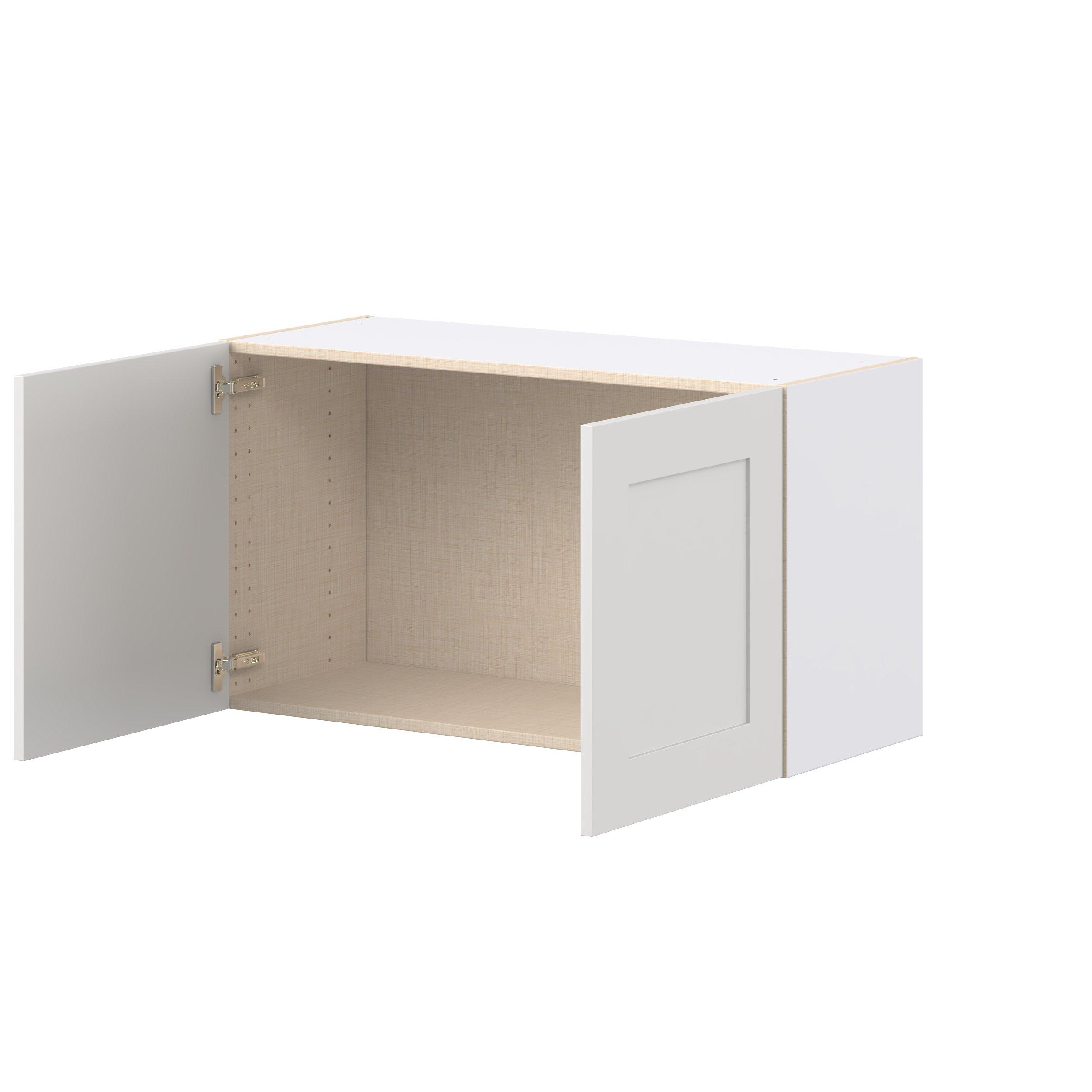 Candler 36 in. Painted Warm White Bridge Wall Cabinet