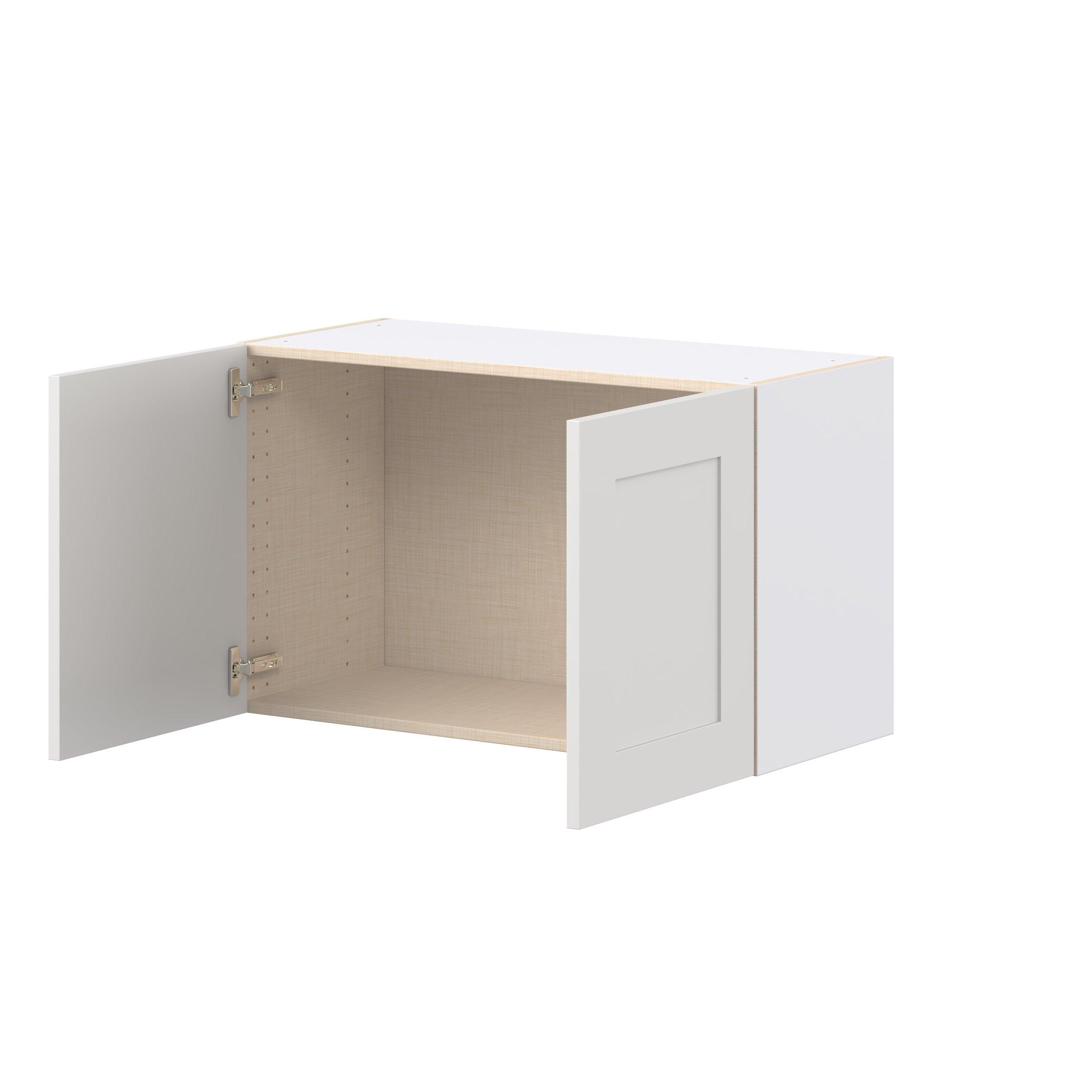 Candler 33 in. Painted Warm White Bridge Wall Cabinet