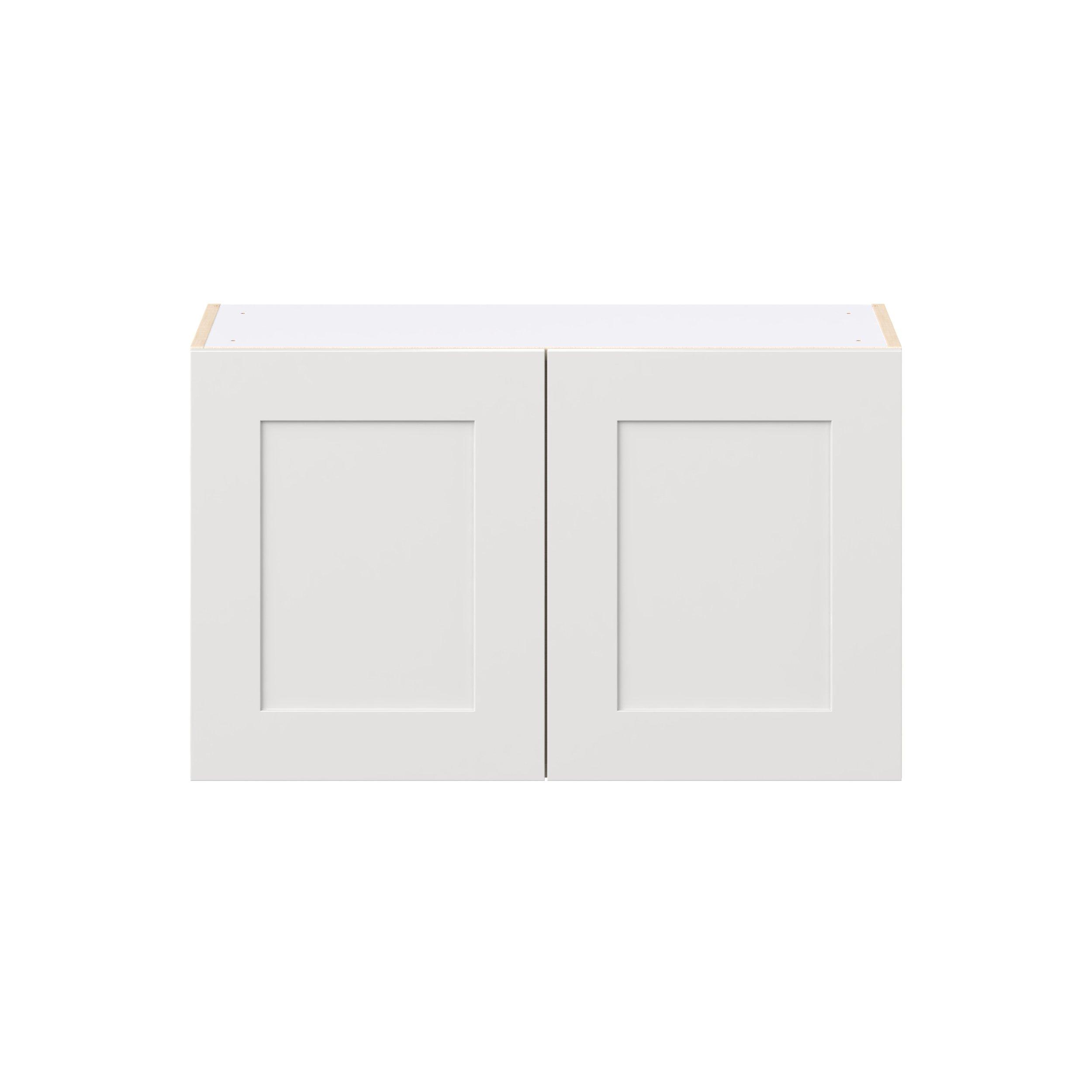 Candler 33 in. Painted Warm White Bridge Wall Cabinet