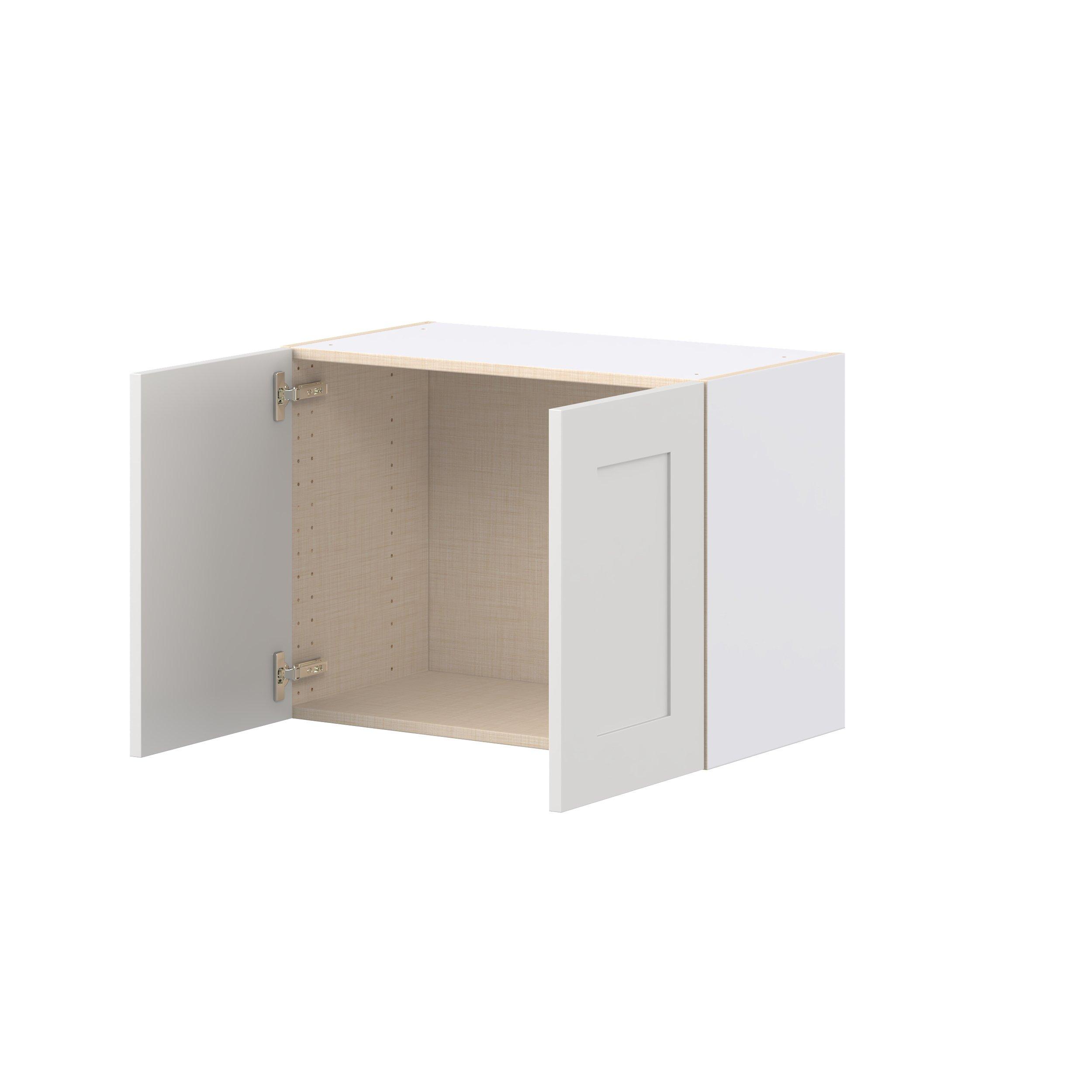 Candler 27 in. Painted Warm White Bridge Wall Cabinet