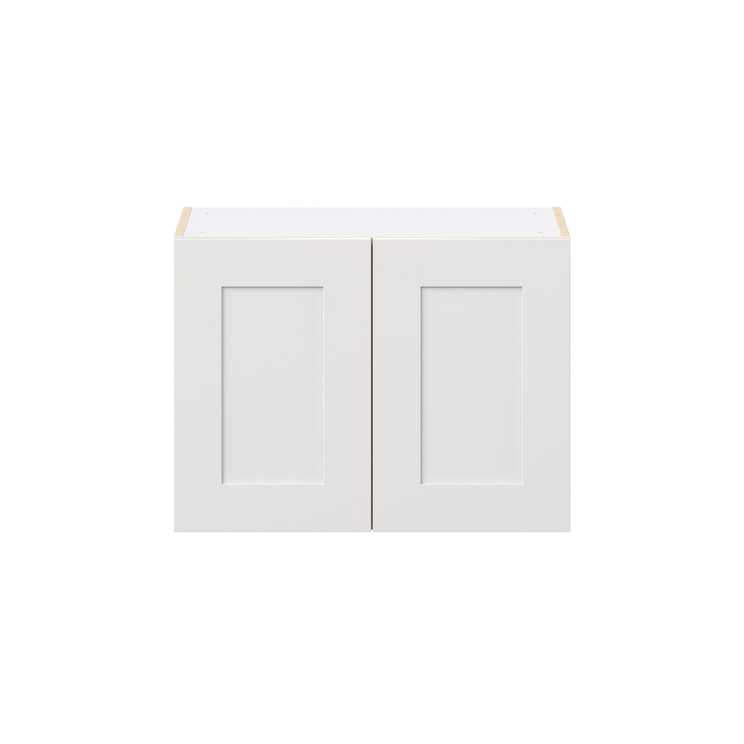 Candler 27 in. Painted Warm White Bridge Wall Cabinet