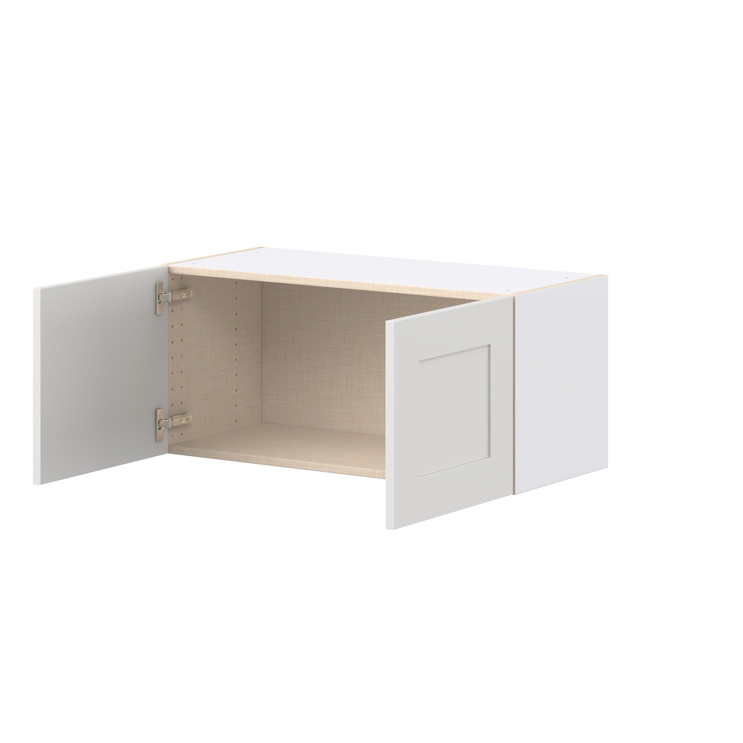 Candler 33 in. Painted Warm White Bridge Wall Cabinet