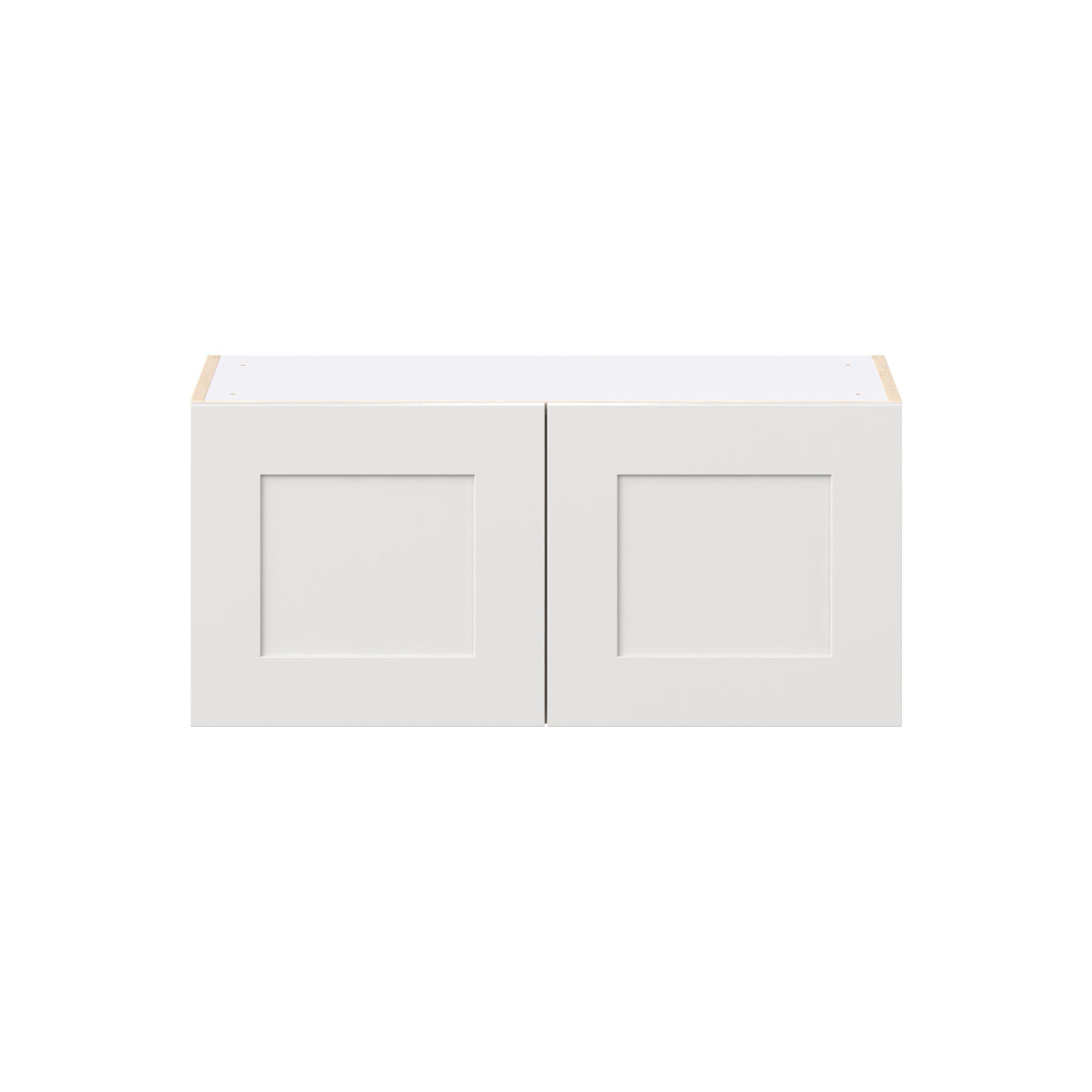 Candler 33 in. Painted Warm White Bridge Wall Cabinet
