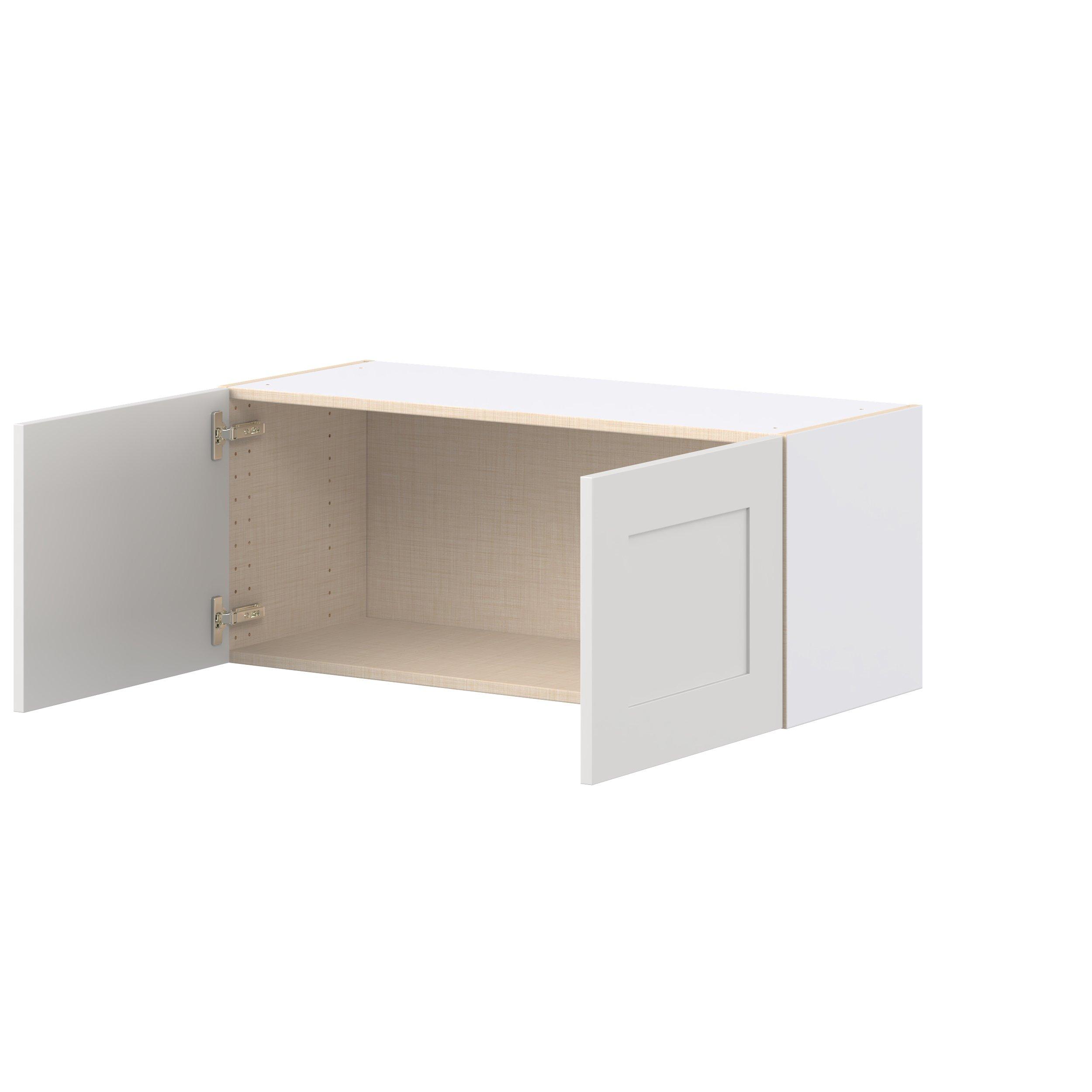 Candler 36 in. Painted Warm White Bridge Wall Cabinet