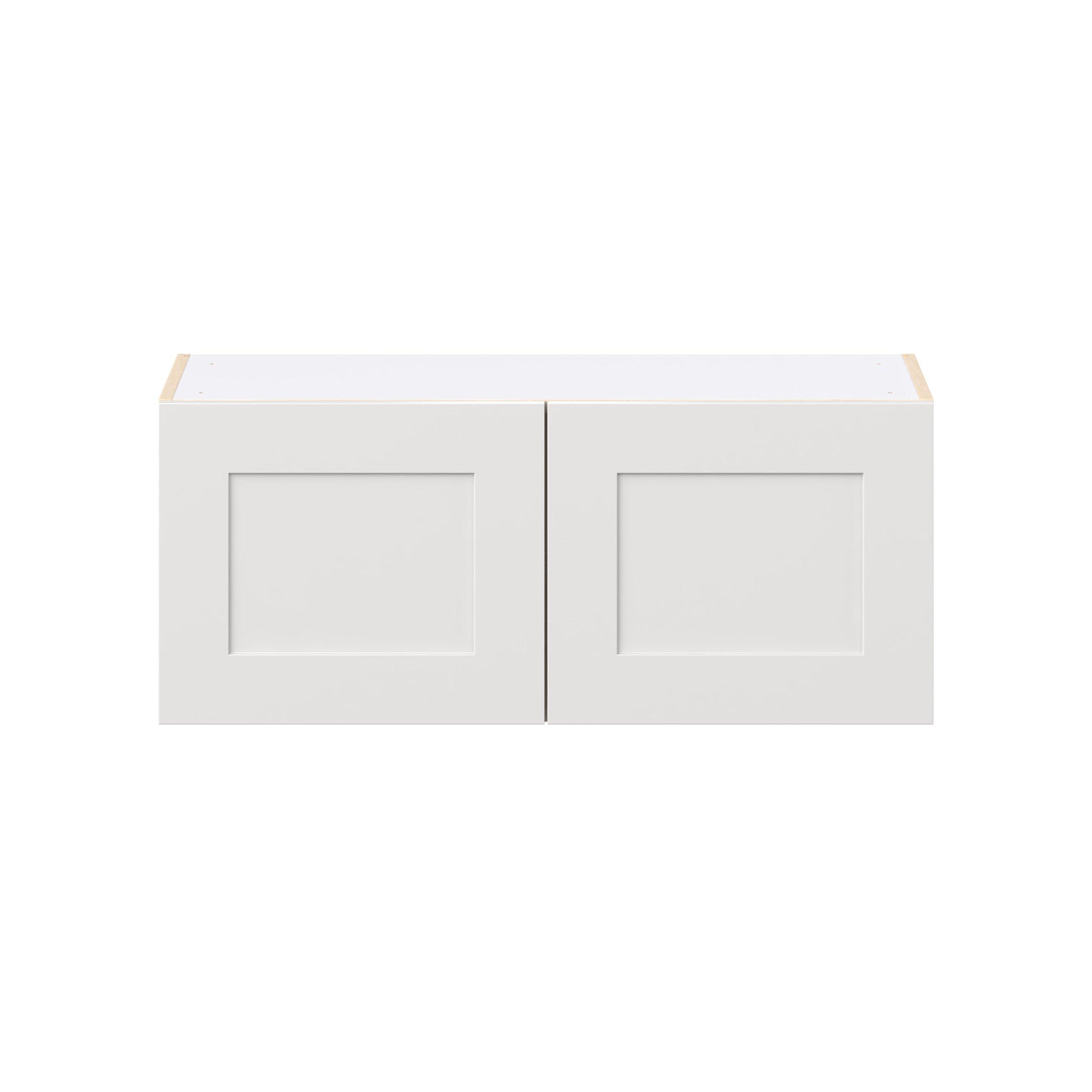 Candler 36 in. Painted Warm White Bridge Wall Cabinet