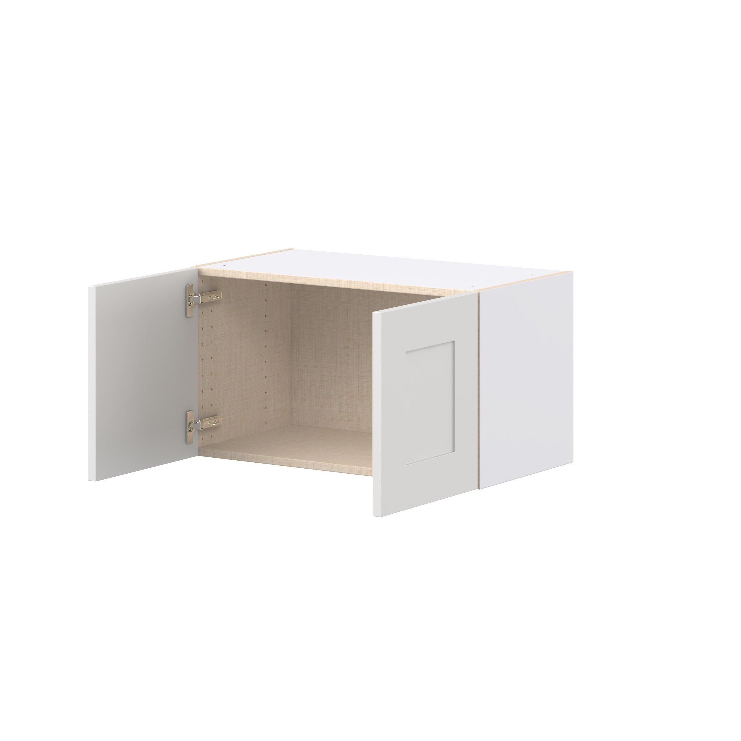 Candler 27 in. Painted Warm White Bridge Wall Cabinet