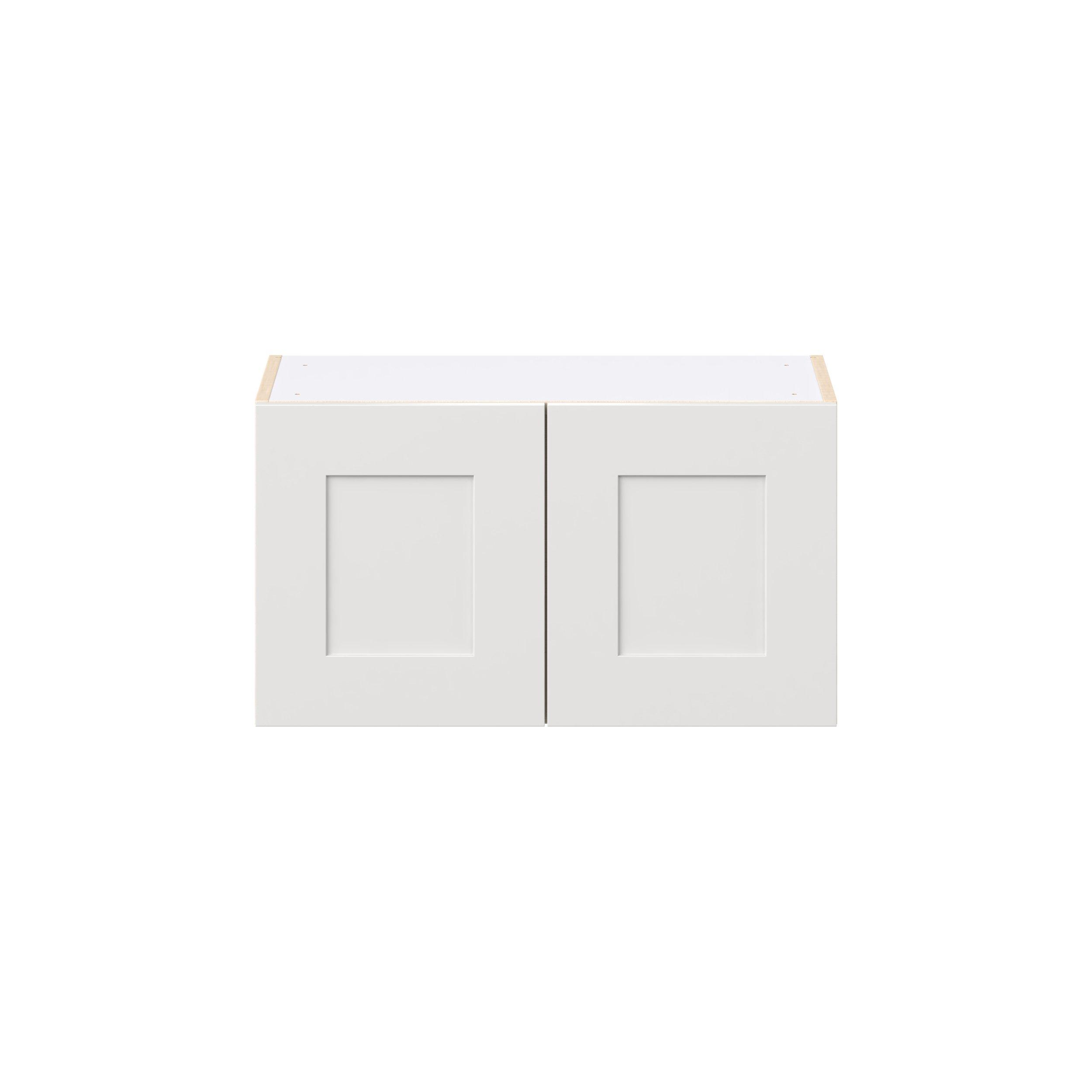 Candler 27 in. Painted Warm White Bridge Wall Cabinet