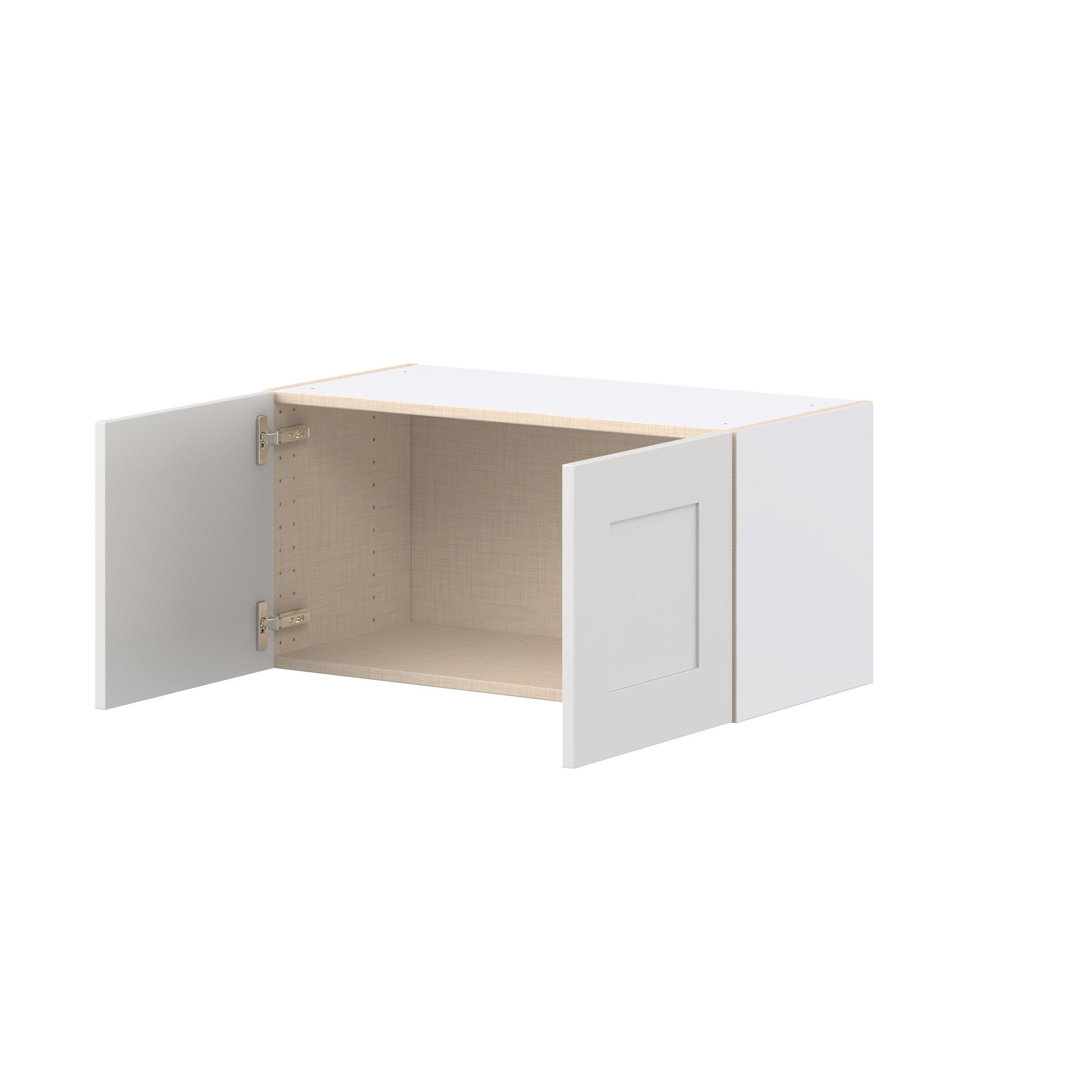 Candler 30 in. Painted Warm White Bridge Wall Cabinet