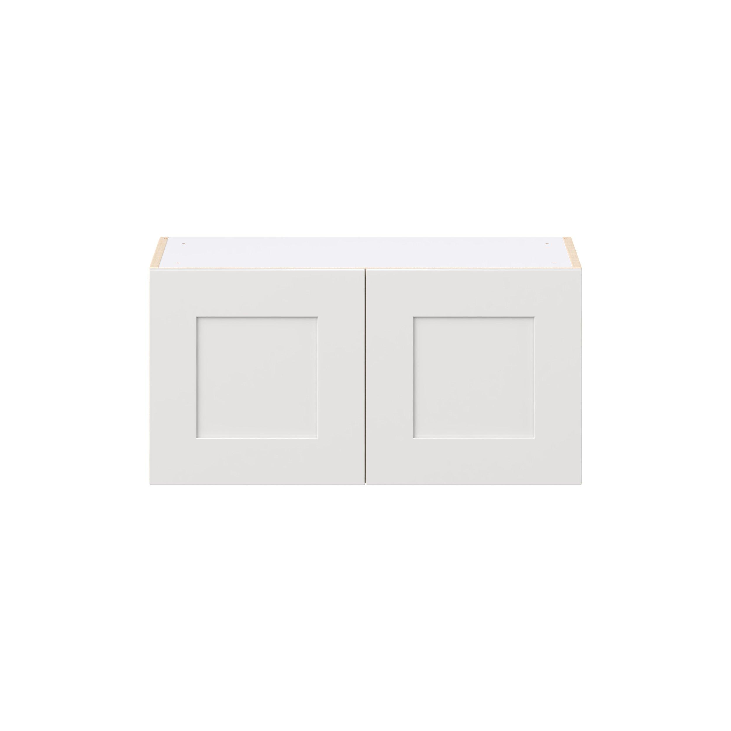 Candler 30 in. Painted Warm White Bridge Wall Cabinet