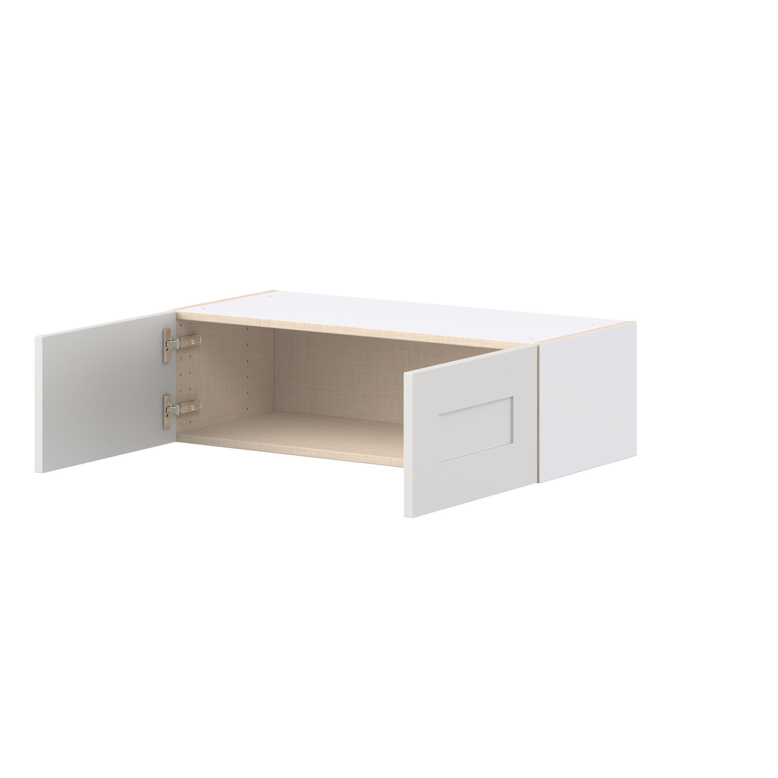 Candler 33 in. Painted Warm White Bridge Wall Cabinet