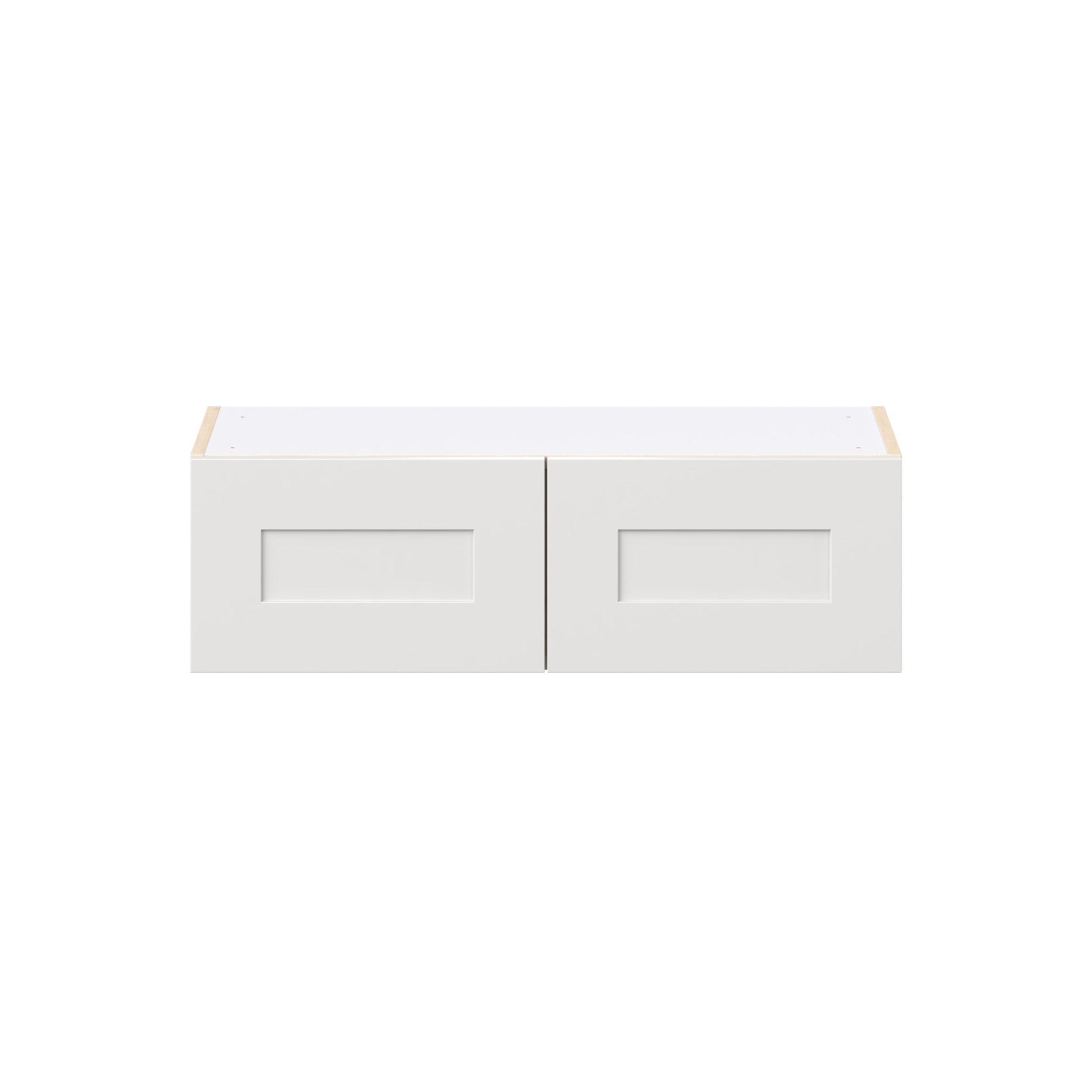 Candler 33 in. Painted Warm White Bridge Wall Cabinet