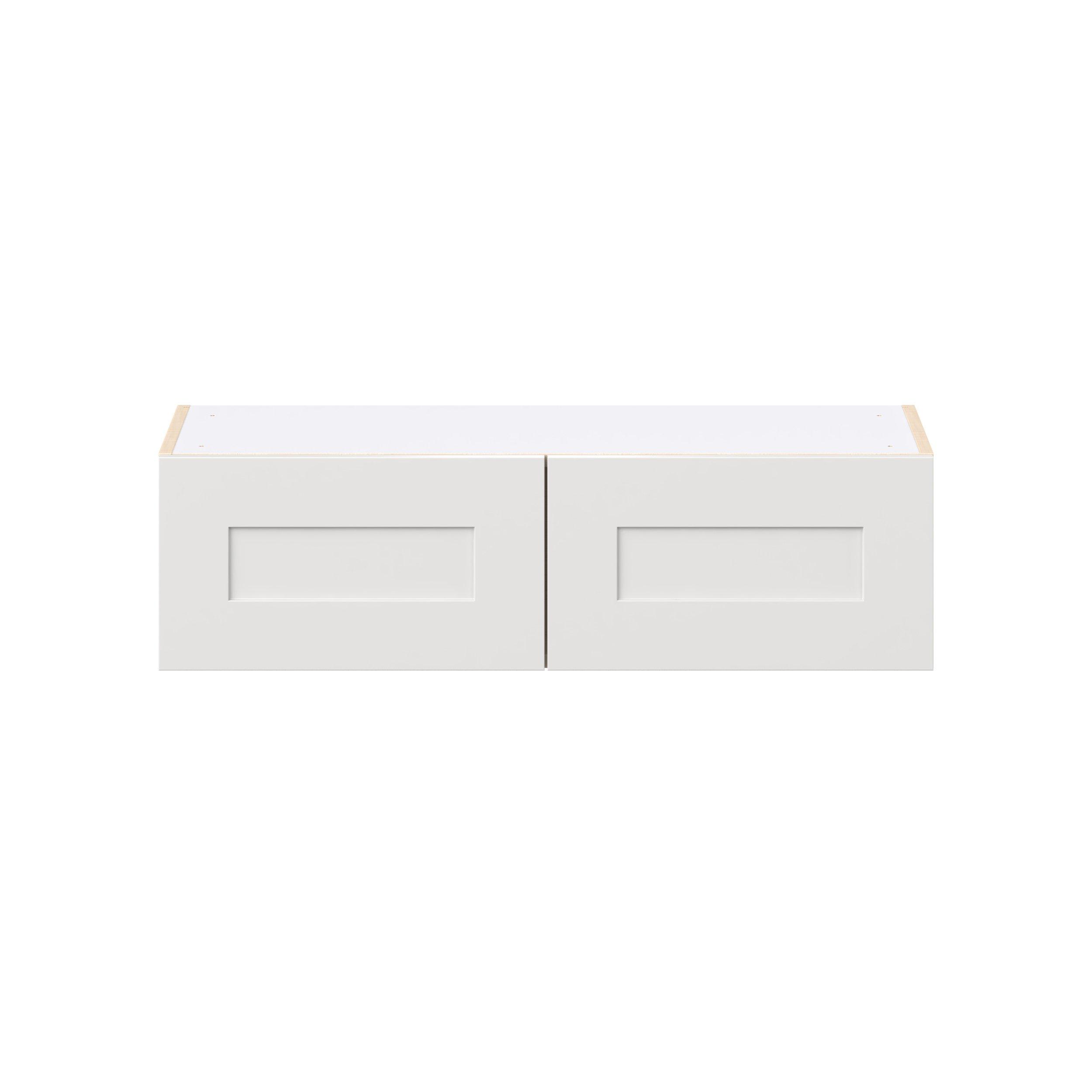 Candler 36 in. Painted Warm White Bridge Wall Cabinet