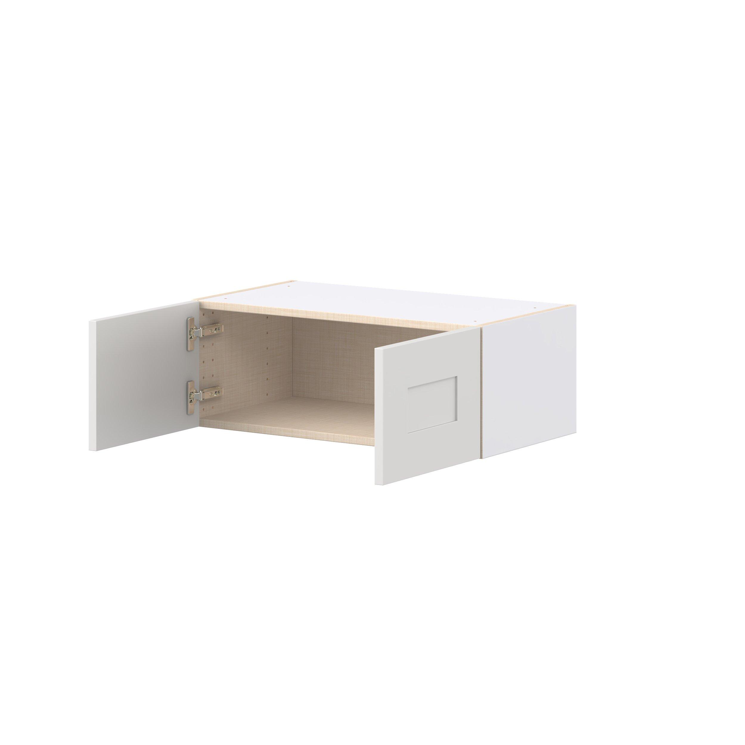 Candler 27 in. Painted Warm White Bridge Wall Cabinet