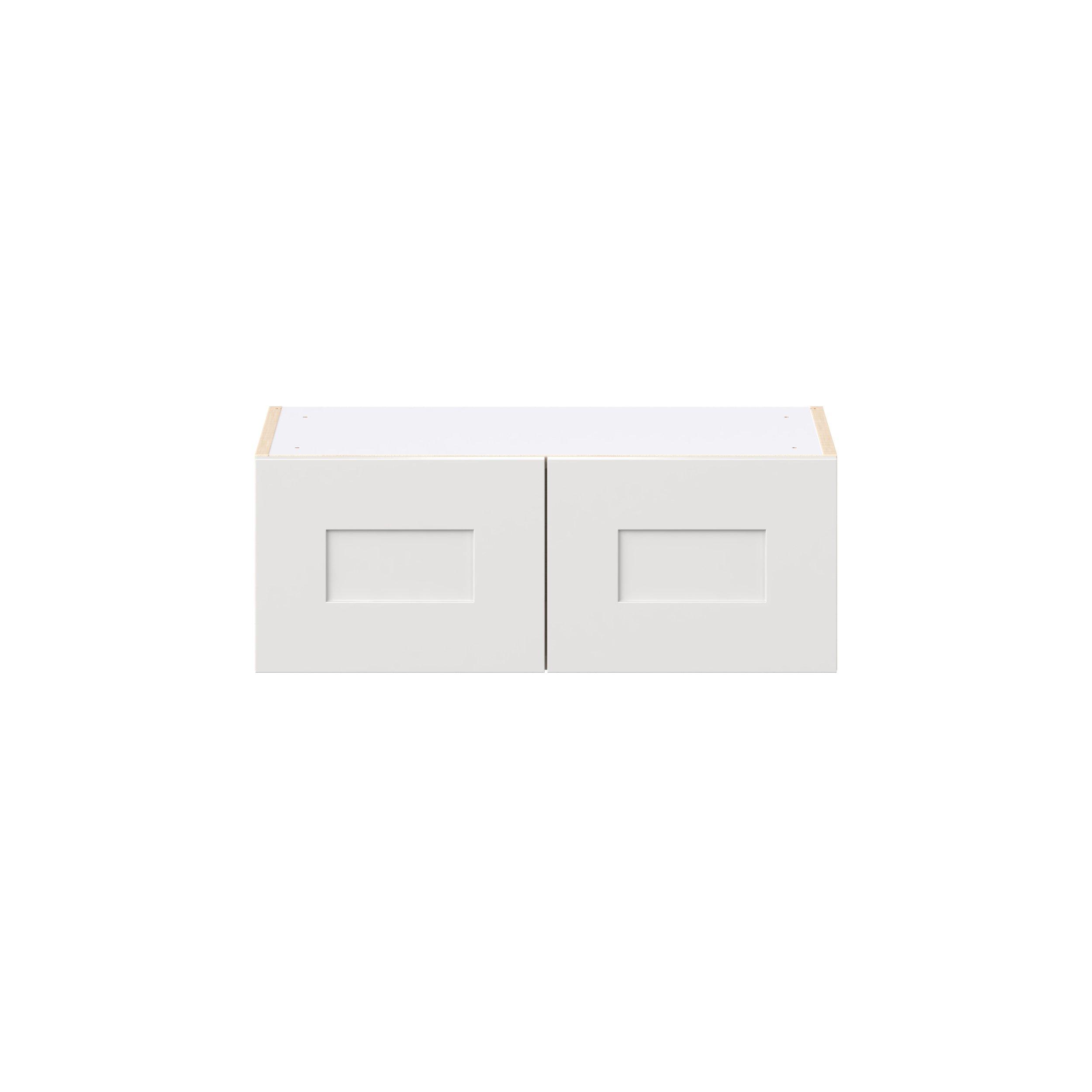 Candler 27 in. Painted Warm White Bridge Wall Cabinet