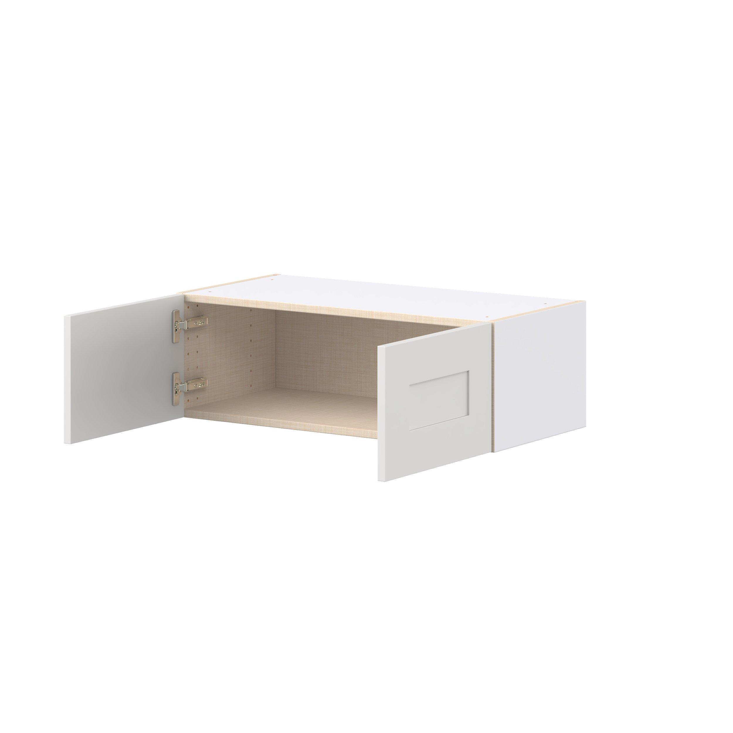 Candler 30 in. Painted Warm White Bridge Wall Cabinet