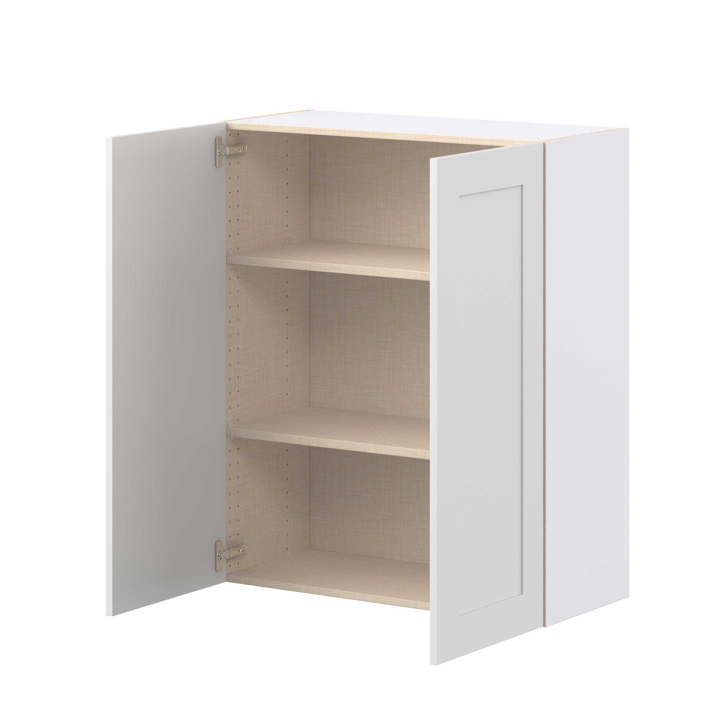 Candler 33 in. Painted Warm White Door Wall Cabinet