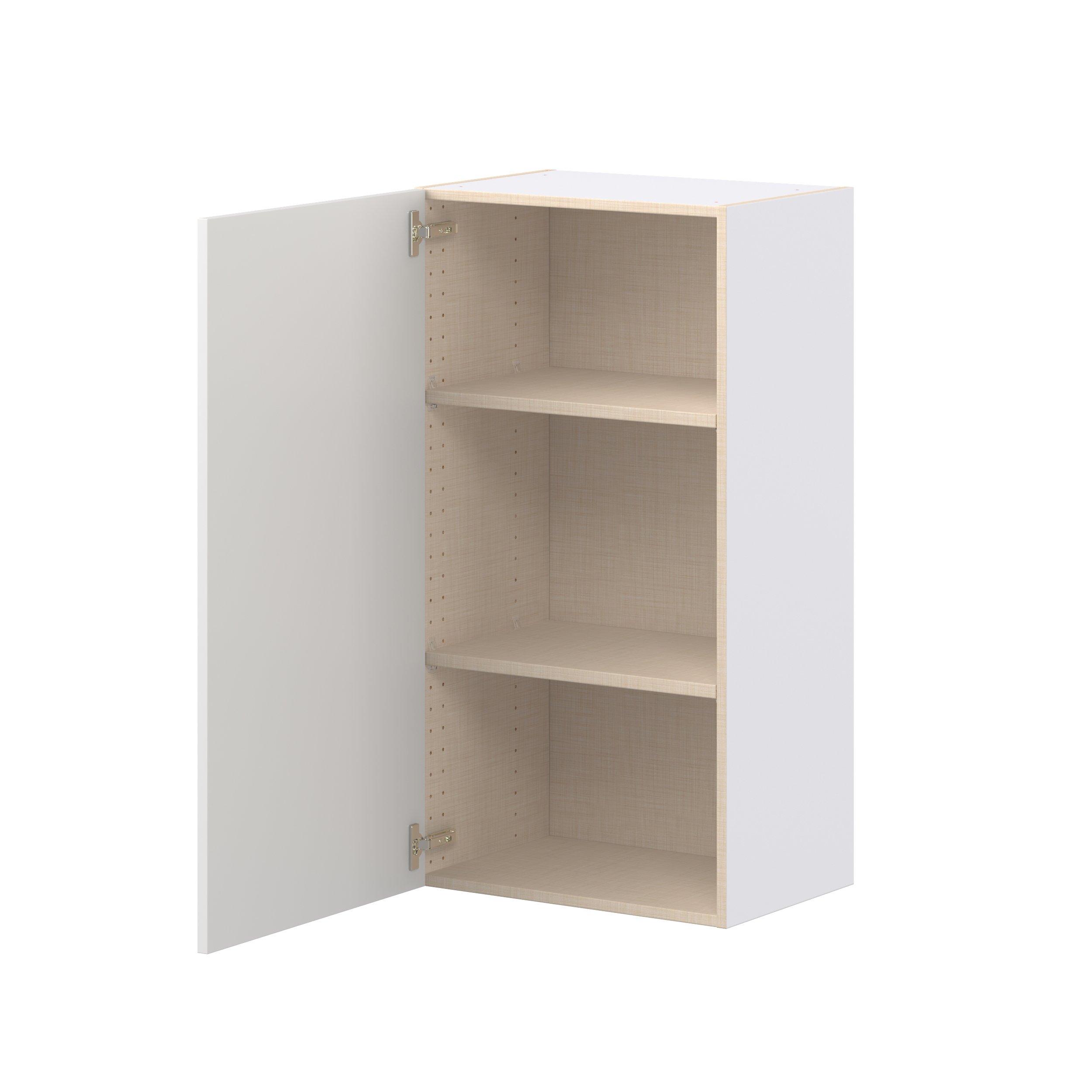 Candler 21 in. Painted Warm White Door Wall Cabinet